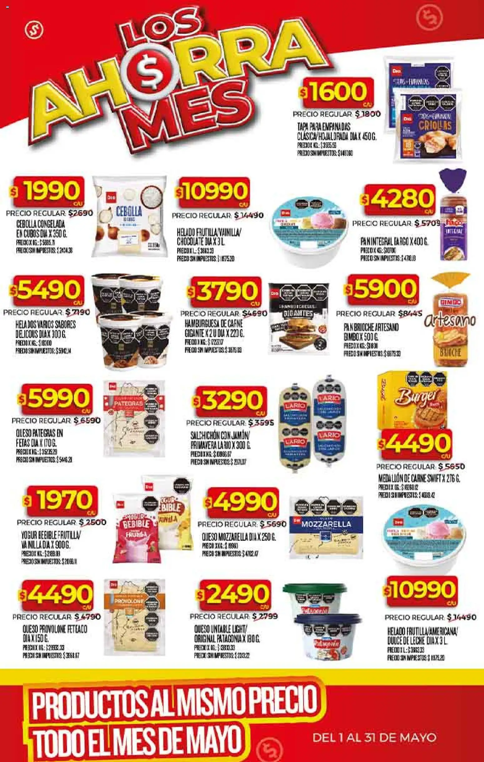 Dia - Ofertas - Todas las tiendas │ válido desde el 01.05.2026 | Página: 22 | Productos: Frutilla, Dulce de leche, Queso, Pan