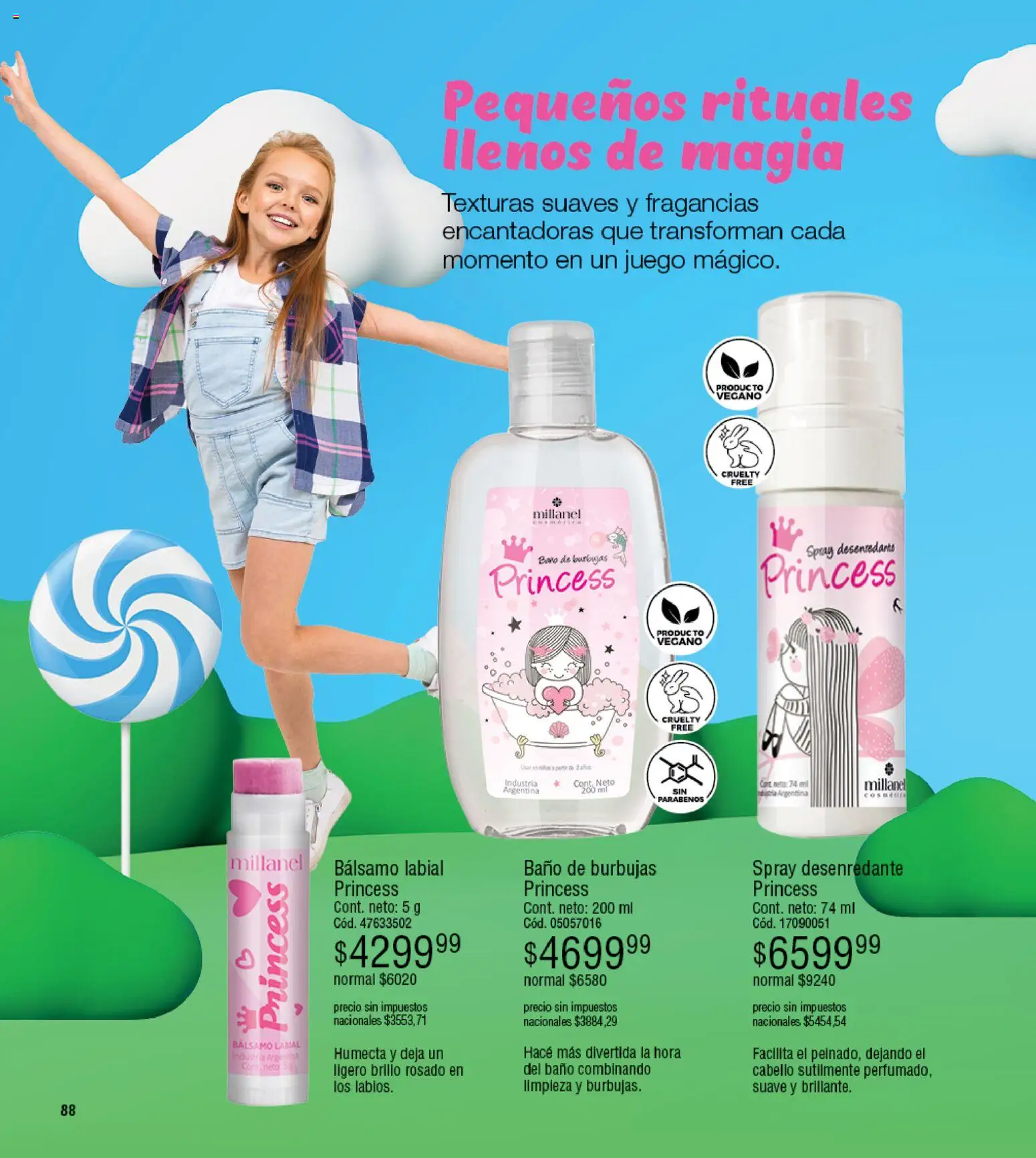 Millanel - Catálogo │ válido desde el 27.04.2026 | Página: 88 | Productos: Baño, Brillo, Bálsamo