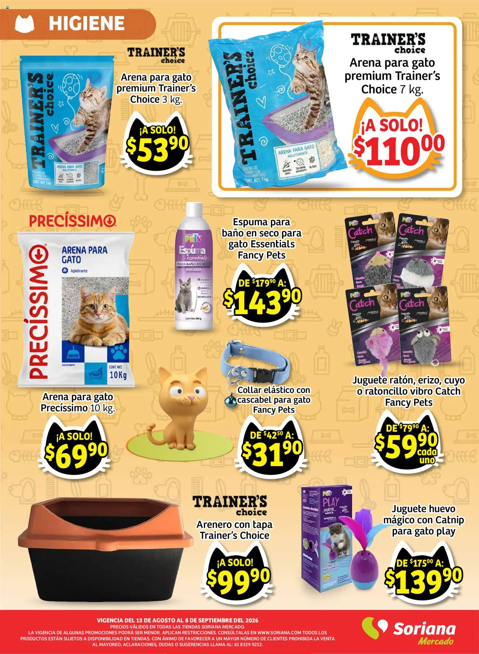 Nuevas ofertas de Soriana válidas en toda la República Mexicana desde el 13/08/2026. ¡Encuentra las mejores ofertas en Soriana Ahorros que dejan huella Mercado Nacional! | Página: 8 | Productos: Huevo, Espuma, Collar, Baño