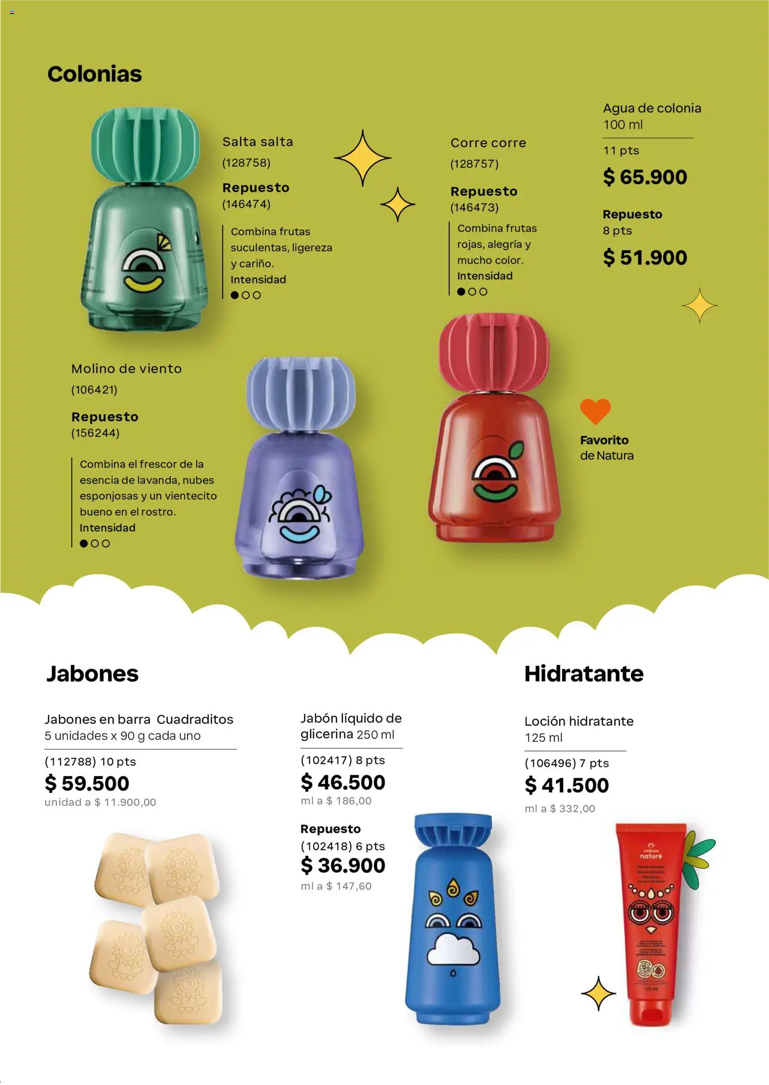 Natura revista - valida desde el 22/07/2026 | Página: 159 | Productos: Agua, Jabón líquido, Loción, Jabón