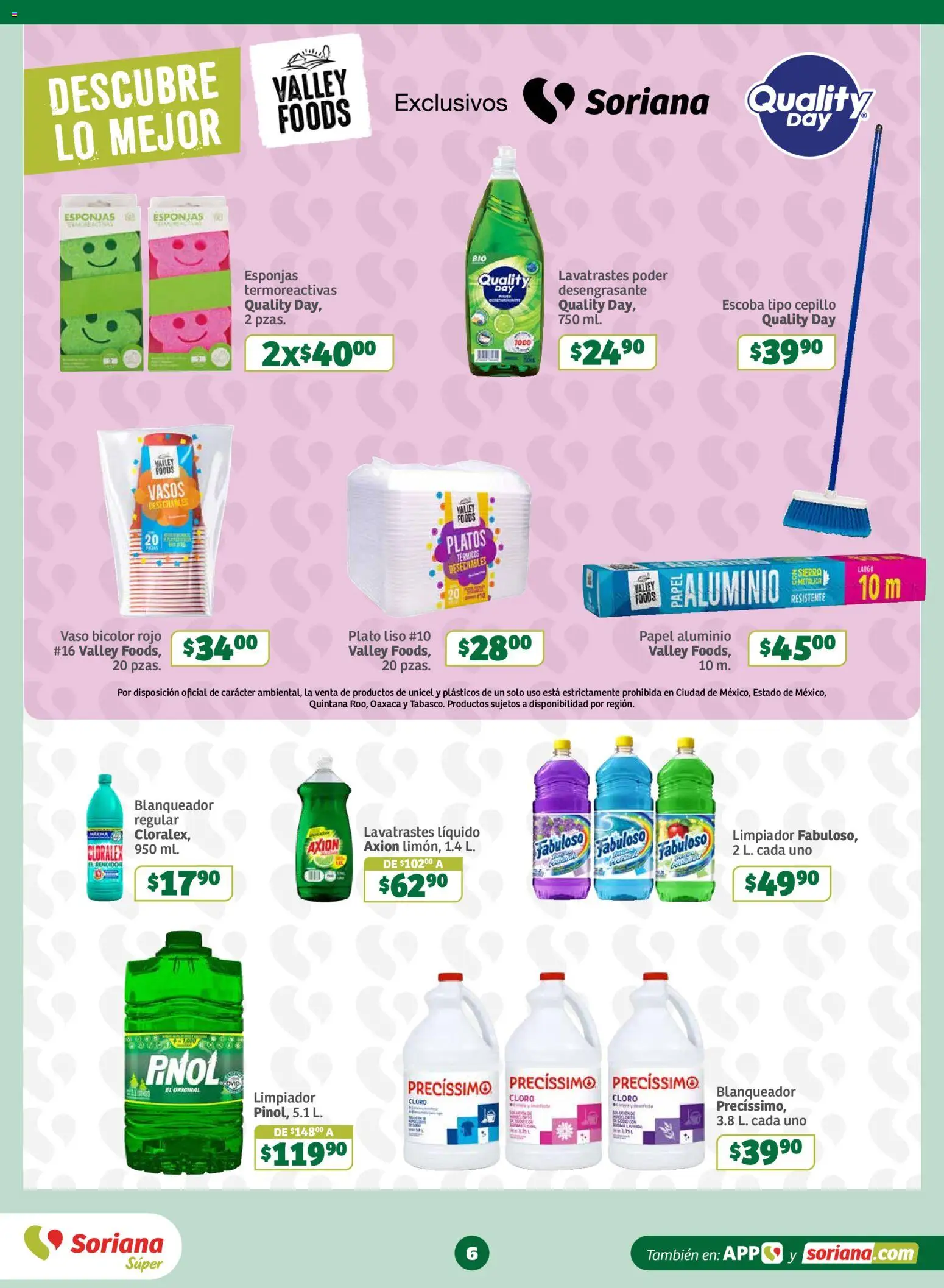 Nuevas ofertas de Soriana válidas en toda la República Mexicana desde el 06/08/2026. ¡Encuentra las mejores ofertas en Soriana Oferta se dice Soriana Súper Nacional! | Página: 6