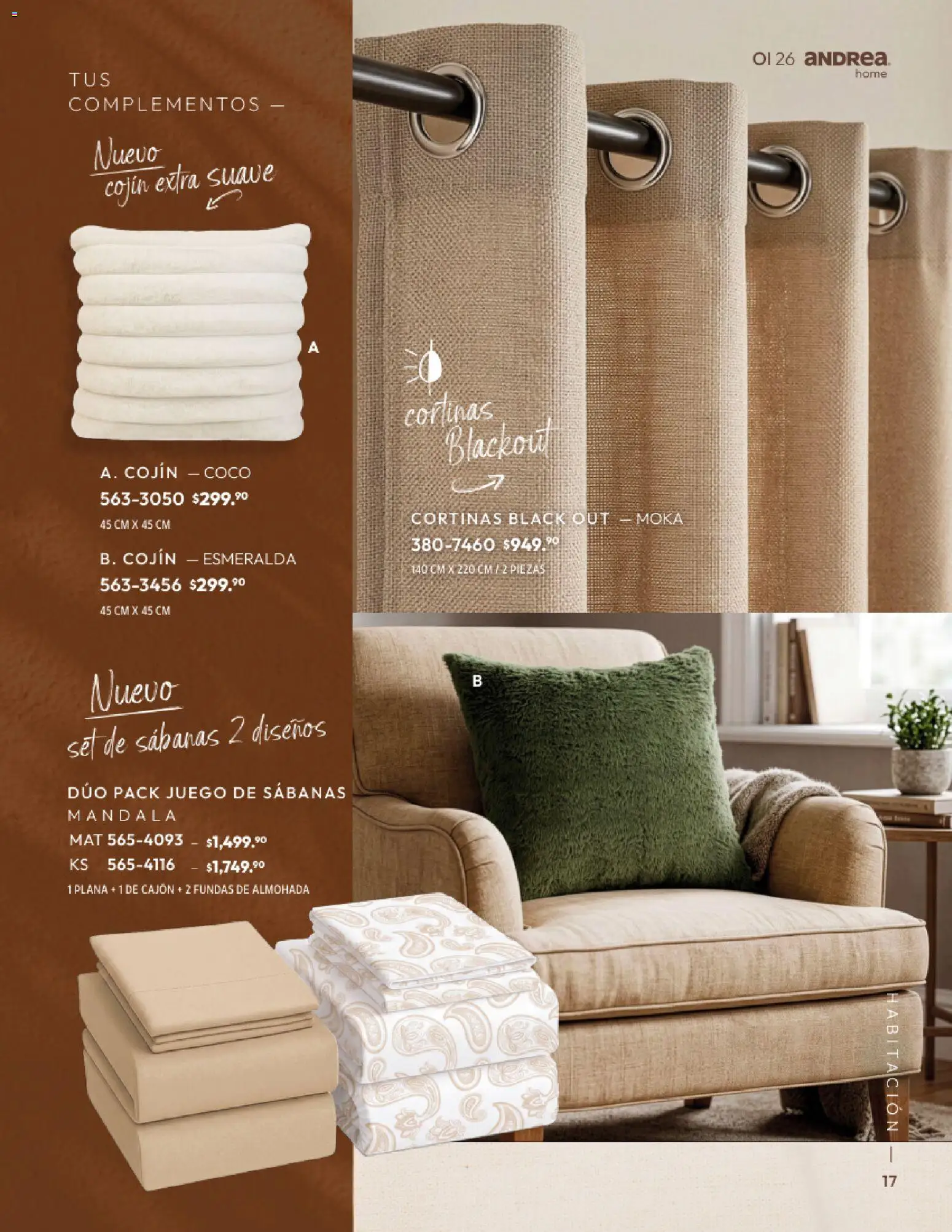 Nuevas ofertas de Andrea válidas en toda la República Mexicana desde el 01/09/2026. ¡Encuentra las mejores ofertas en Andrea catálogo Home! | Página: 17
