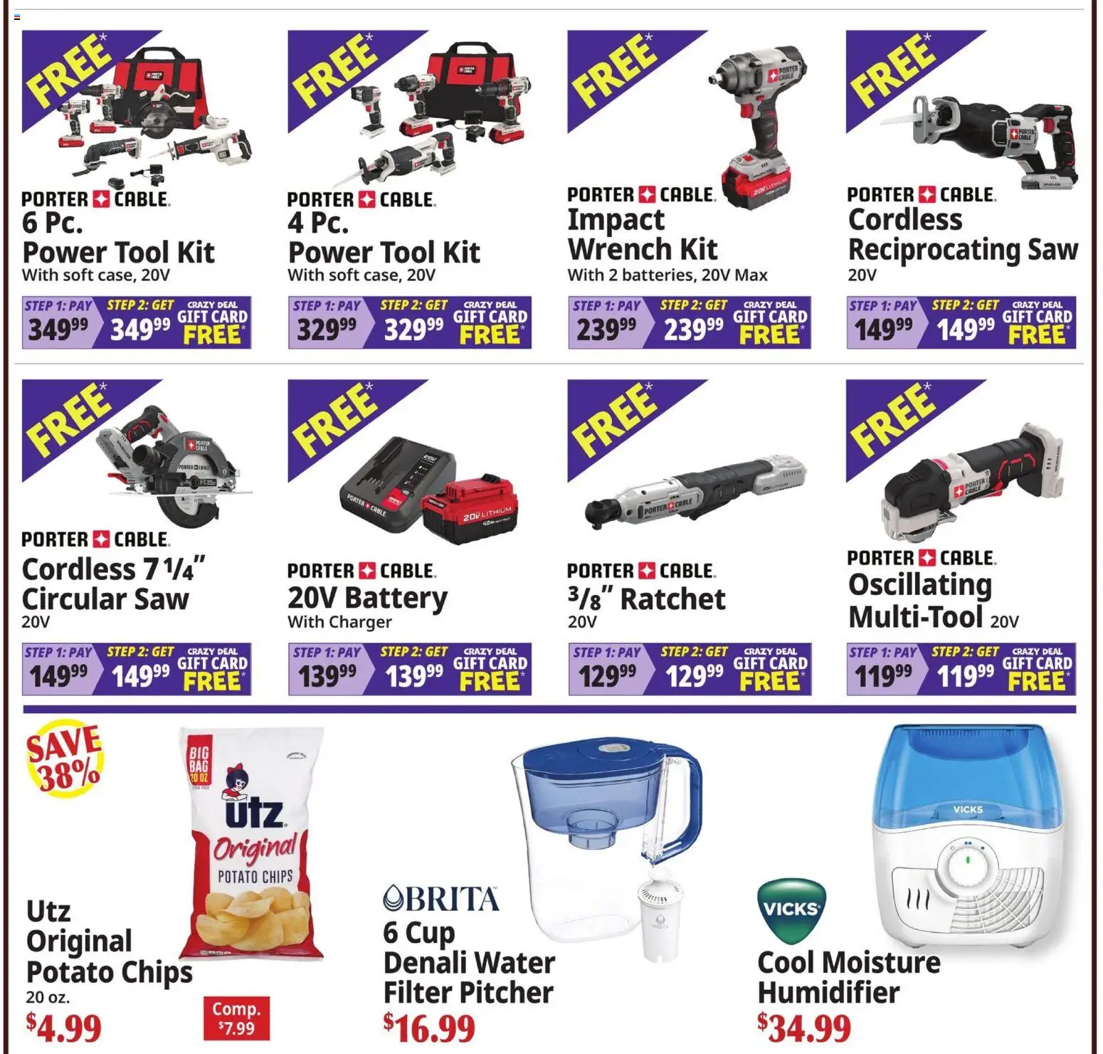 Ocean State Job Lot Coming Attractions - MA - valid from 10/01/2026 | Page: 2 | Products: Saw, Potato chips, Circular Saw, Humidifier
