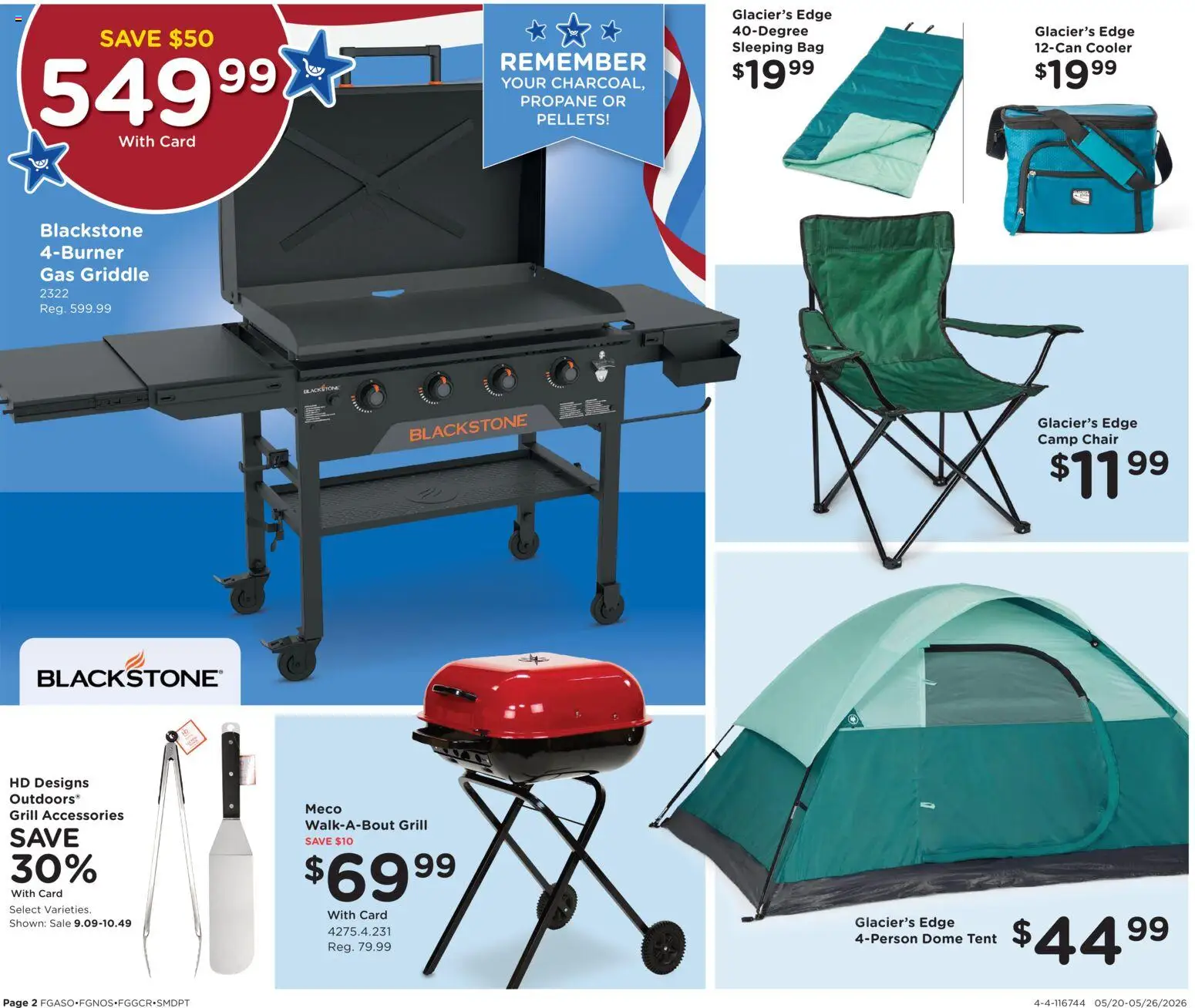 Fred Meyer Home & Apparel - valid from 20.05.2026 | Page: 2 | Products: Chair, Griddle, Bag, Grill