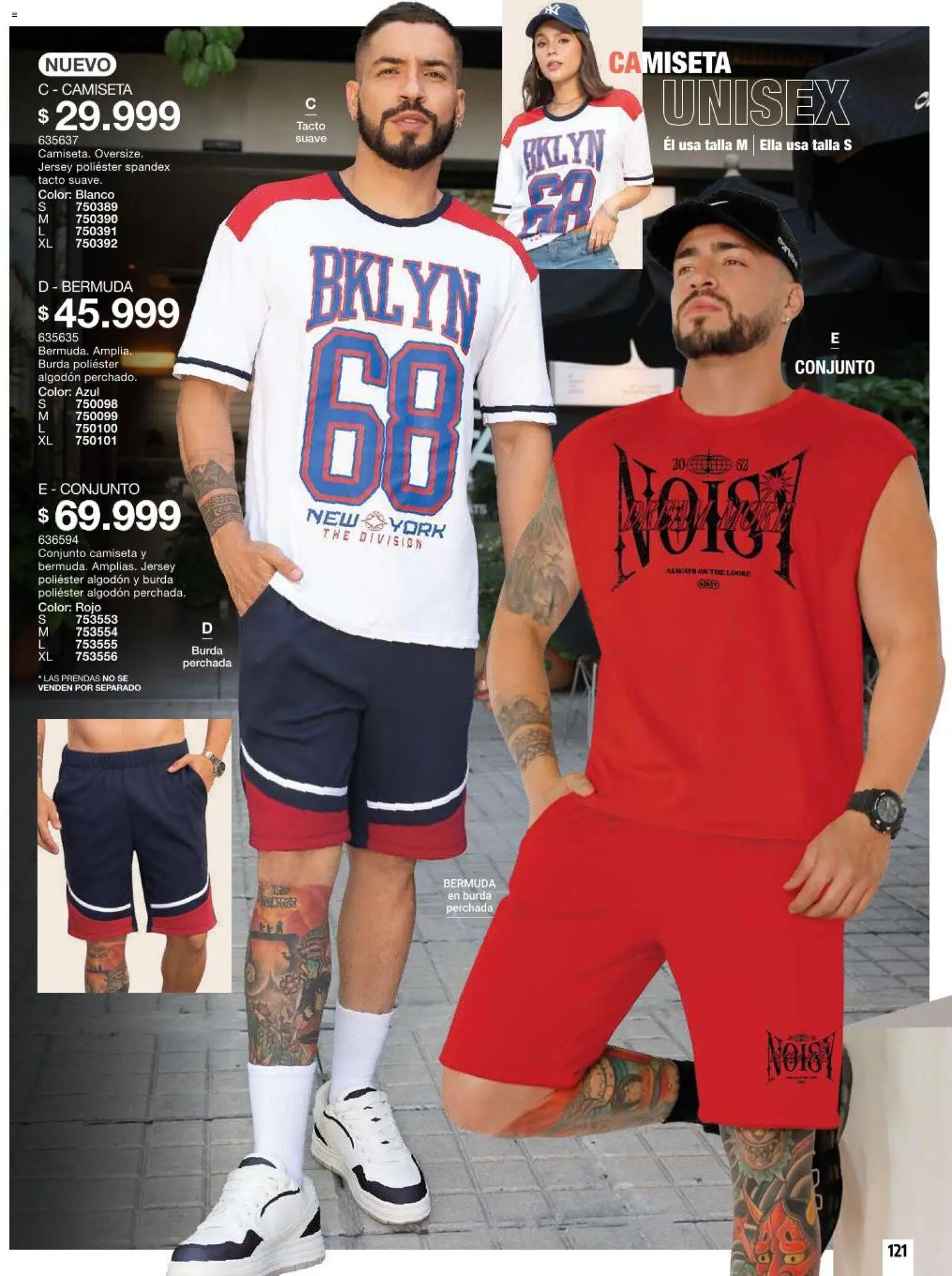 Carmel revista - valida desde el 11/08/2026 | Página: 121 | Productos: Algodón, Bermuda, Camiseta, Conjunto