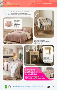 Sodimac Ofertas válido desde el 30.06.2026 | Página: 5 | Productos: Plumón, Sobre, Manta