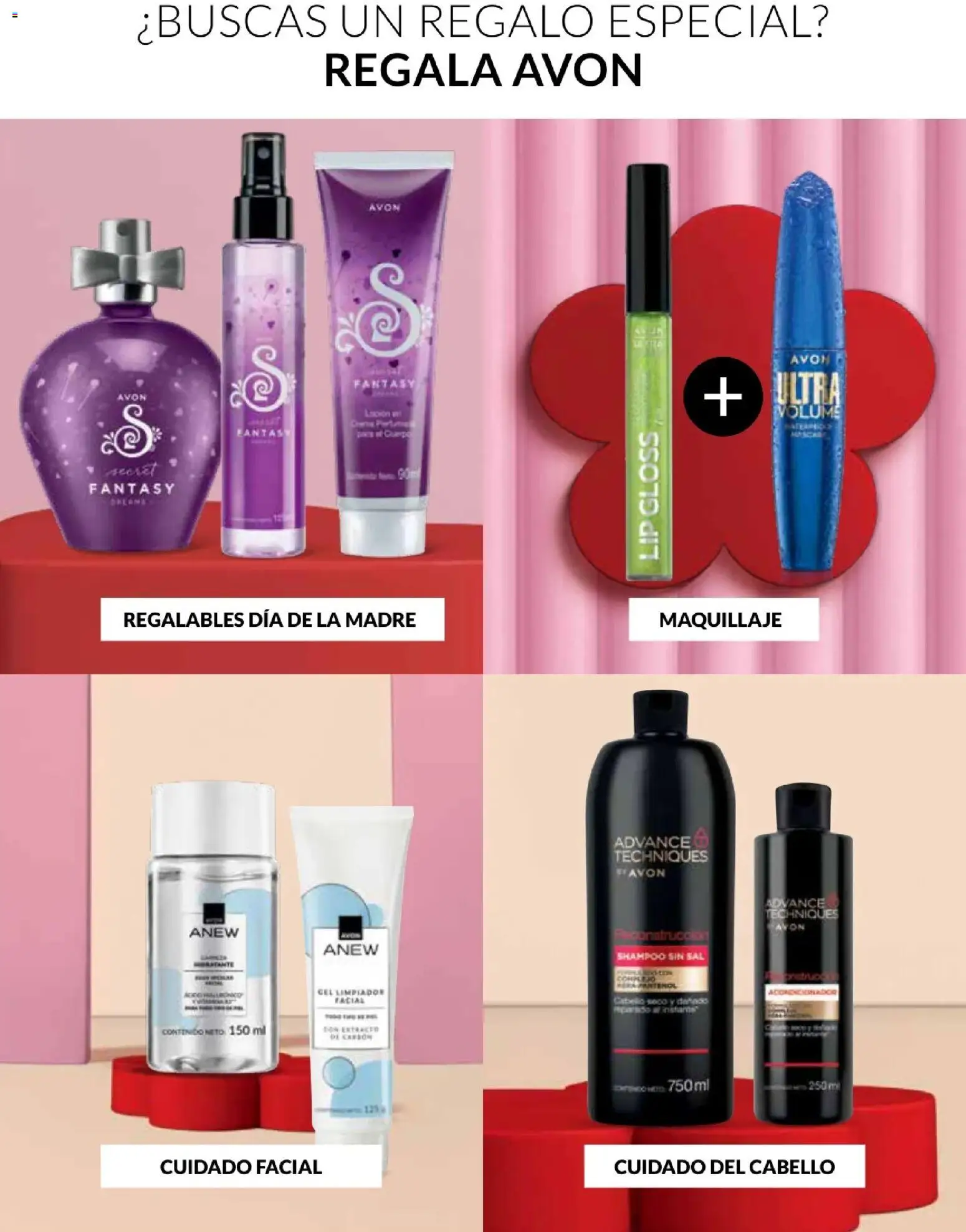 Catálogo Avon válido desde 21/04/2026 | Página: 5 | Productos: Shampoo, Maquillaje