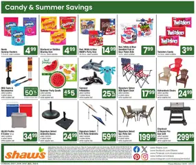 Preview of Shaw's weekly ads valid from 07/08/2026 | Page: 11 | Products: Chair, Fish, Umbrella, Bag