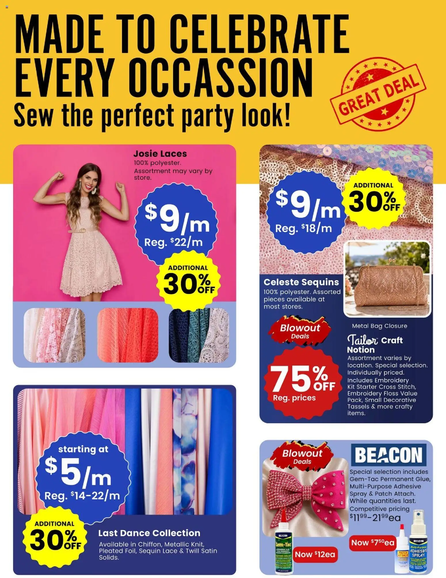 Fabricland flyer valid from Aug 1, 2026 | Page: 10