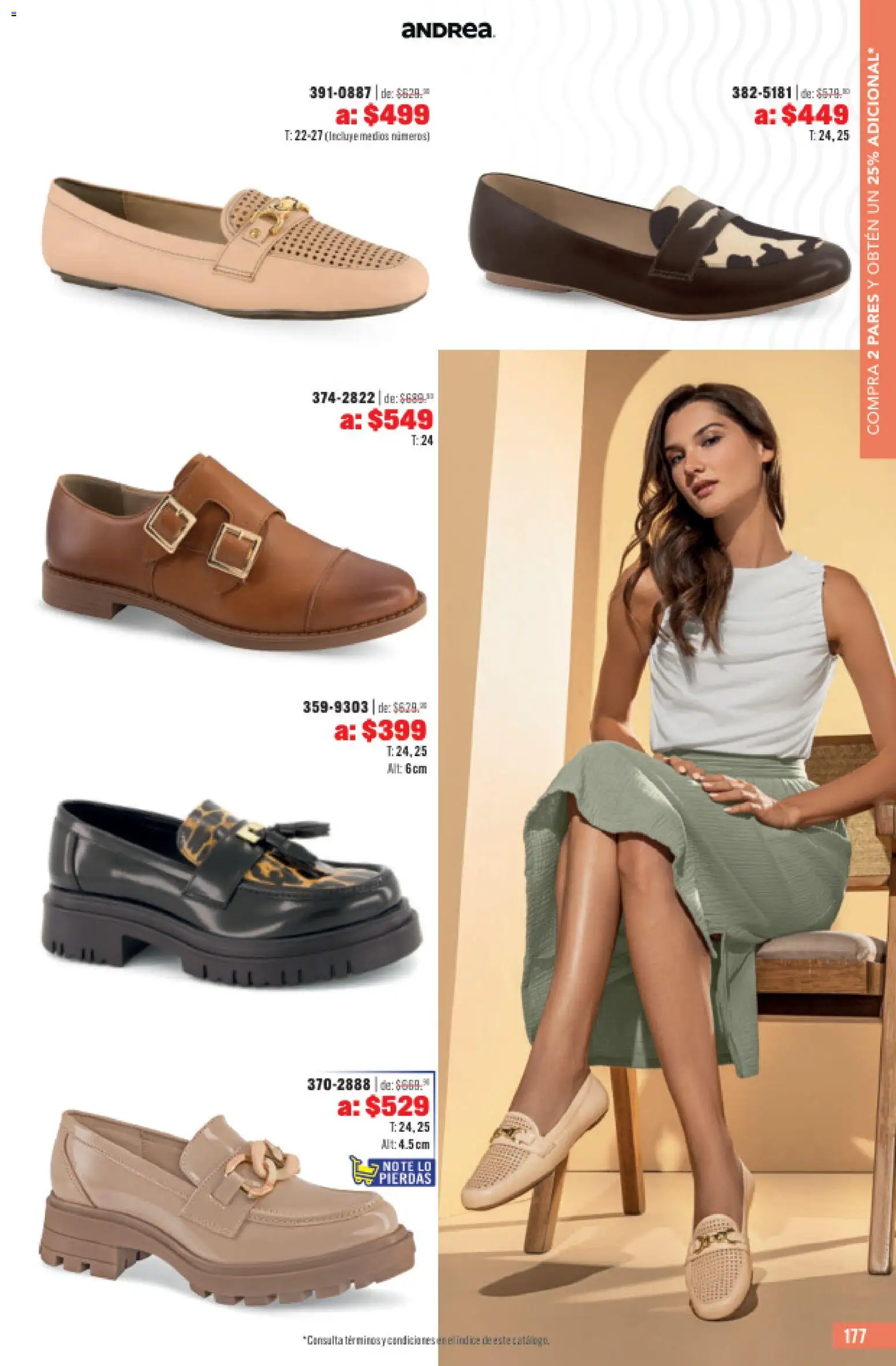Nuevas ofertas de Andrea válidas en toda la República Mexicana desde el 31.05.2026. ¡Encuentra las mejores ofertas en Andrea catálogo Outlet! | Página: 177