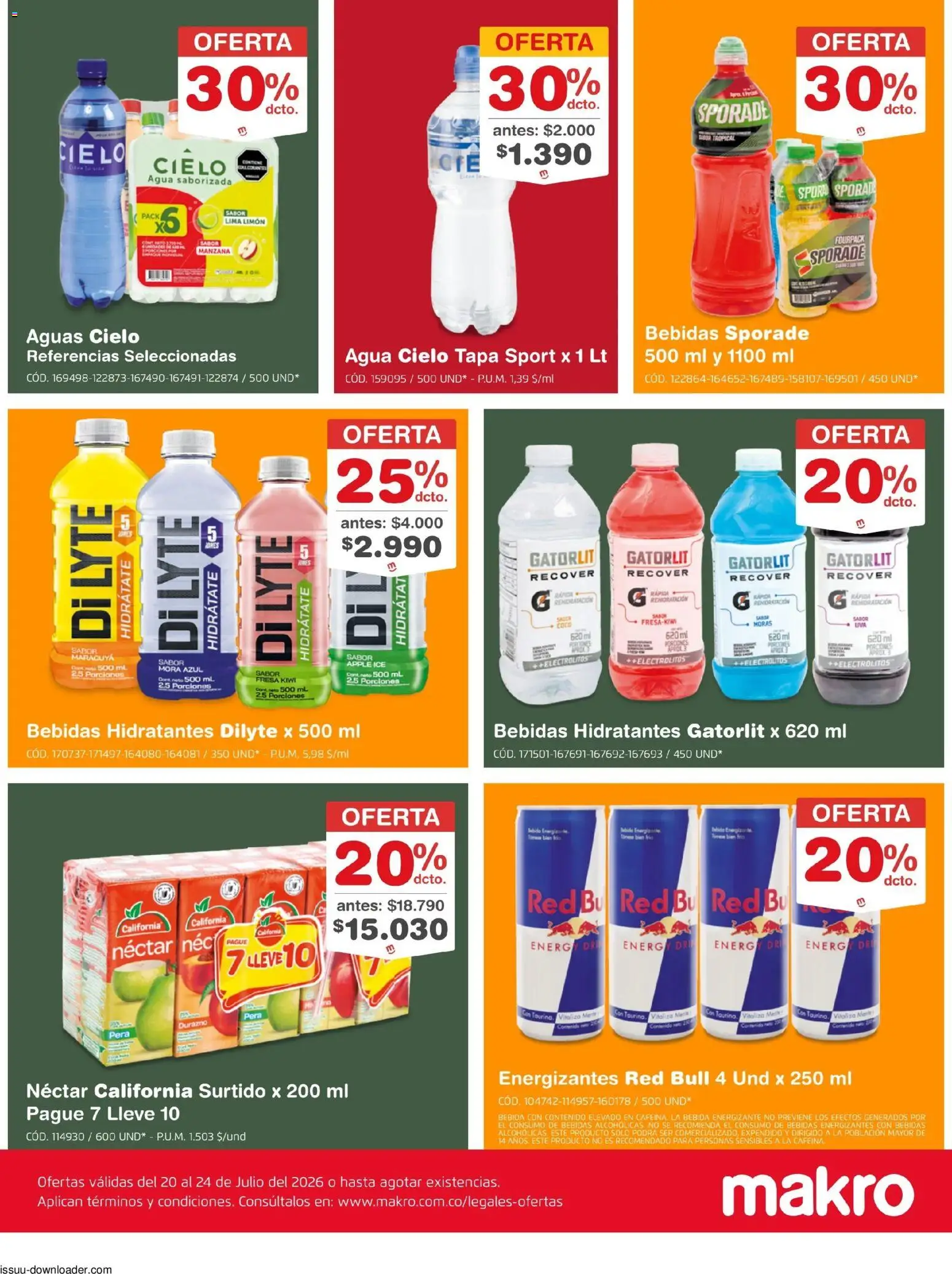 Makro revista - valida desde el 20/07/2026 | Página: 4 | Productos: Kiwi, Limón, Coco, Mora