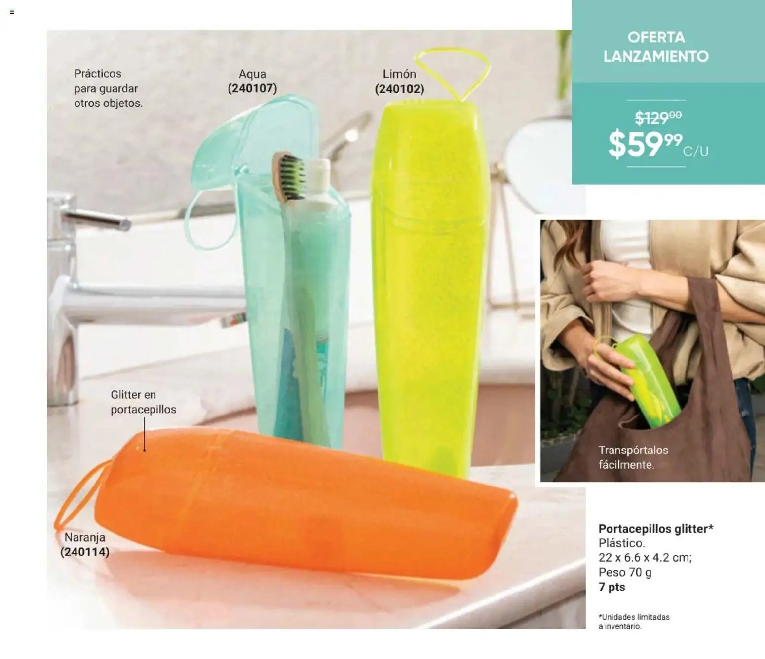Nuevas ofertas de AVON válidas en toda la República Mexicana desde el 11/09/2026. ¡Encuentra las mejores ofertas en AVON Casa & Estilo 14 2026! | Página: 105 | Productos: Limón, Glitter