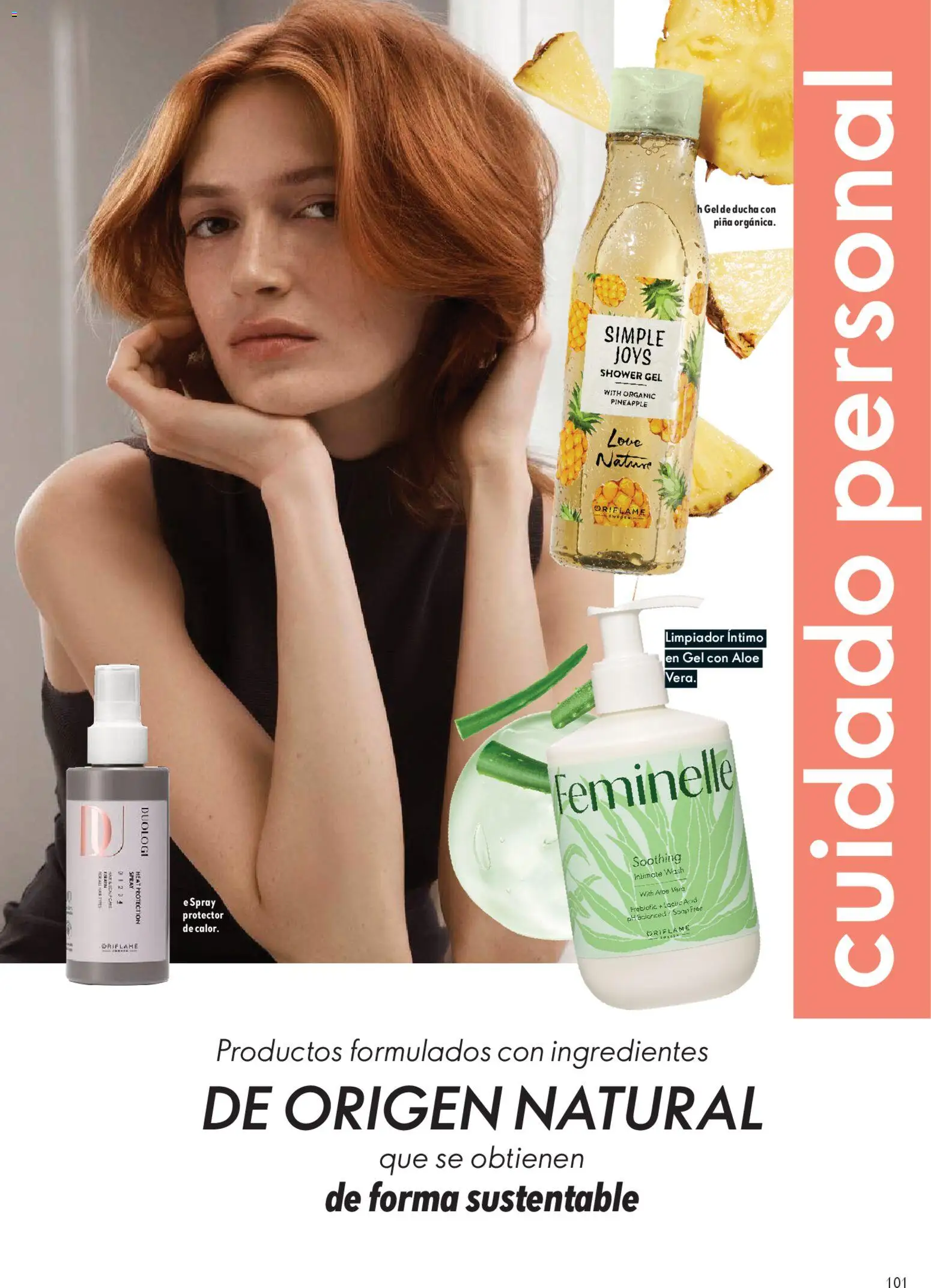 Catálogo Oriflame válido desde 28/03/2026 | Página: 101 | Productos: Gel de ducha, Ducha, Piña, Ingredientes