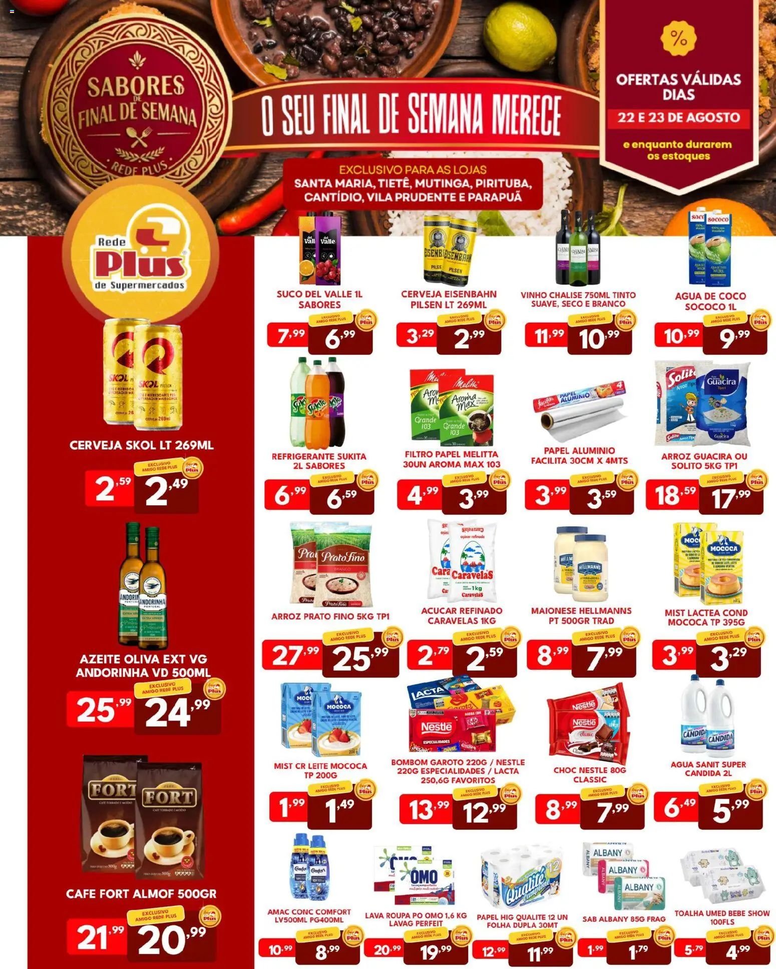 Rede Plus Supermercados Folheto - válido de 21/08/2026 | Página: 3 | Produtos: Coco, Eisenbahn, Café, Refrigerante