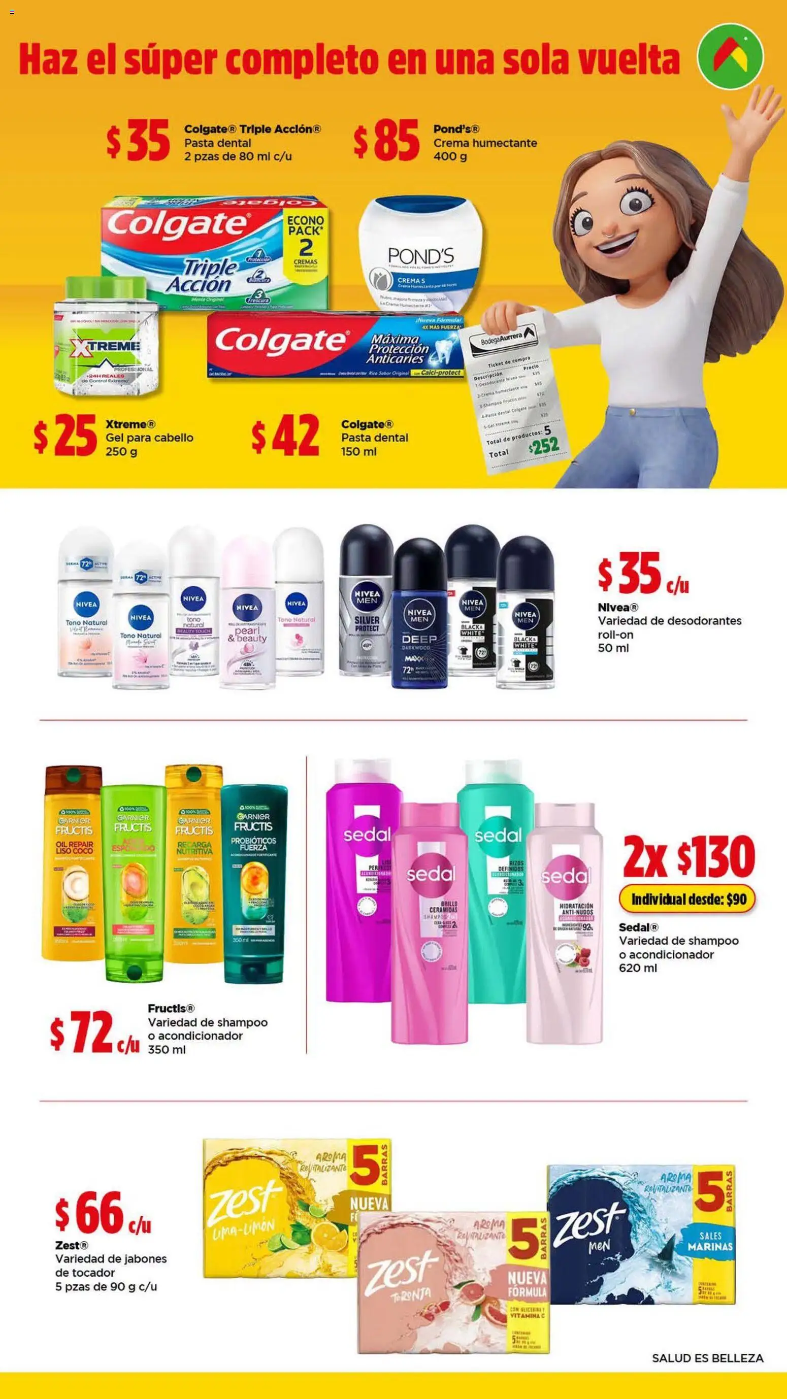 Nuevas ofertas de Bodega Aurrerá válidas en toda la República Mexicana desde el 21/09/2026. ¡Encuentra las mejores ofertas en Bodega Aurrerá folleto Que no te falte nada para la limpieza! | Página: 2 | Productos: Pasta dental, Crema, Brillo, Pasta