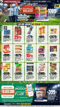 Vista previa Yaguar - Oferta Semanal Córdoba válido desde el 22/06/2026 | Página: 10 | Productos: Galletitas, Dulce de leche, Leche, Chocolate