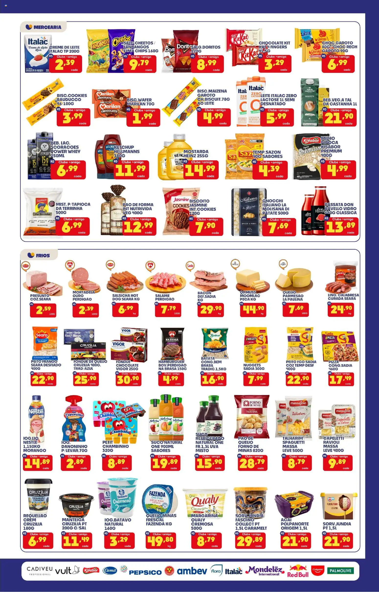 Boa Supermercados Folheto - válido de 17/07/2026 | Página: 3 | Produtos: Leite, Mortadela, Parmesão, Carne