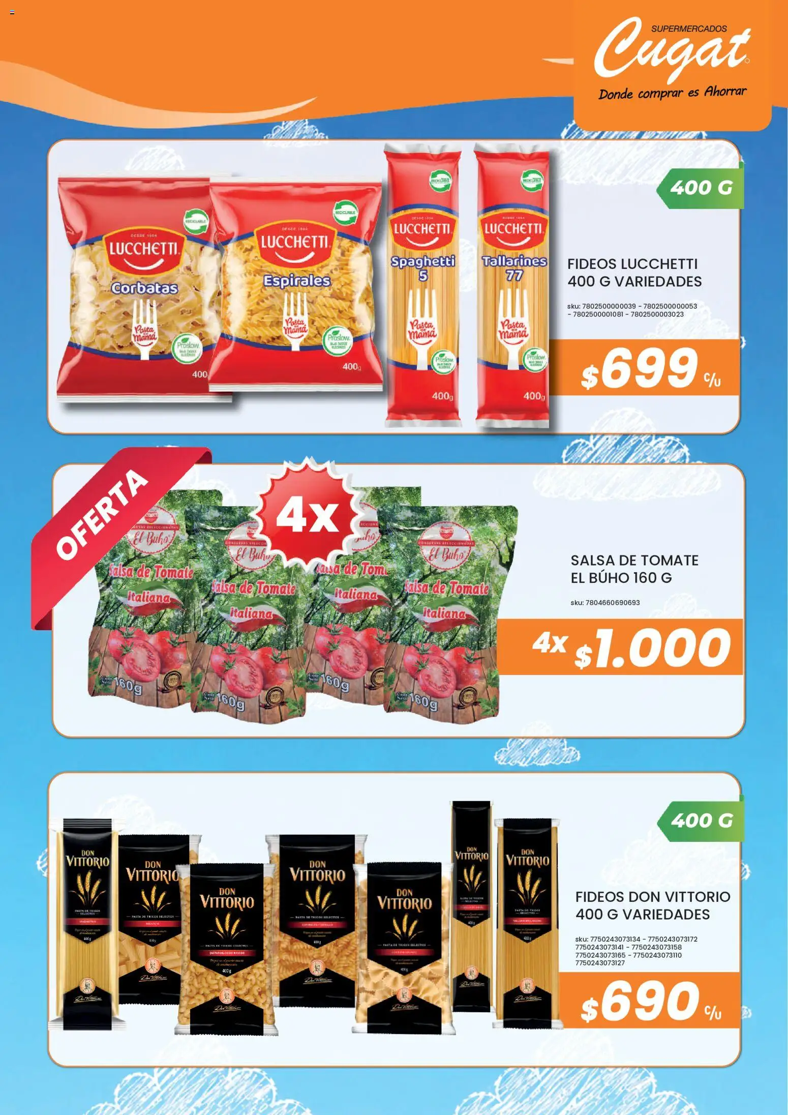 Cugat Ofertas │ válido desde el 12.07.2026 | Página: 3 | Productos: Tomate, Fideos, Pasta, Salsa de tomate