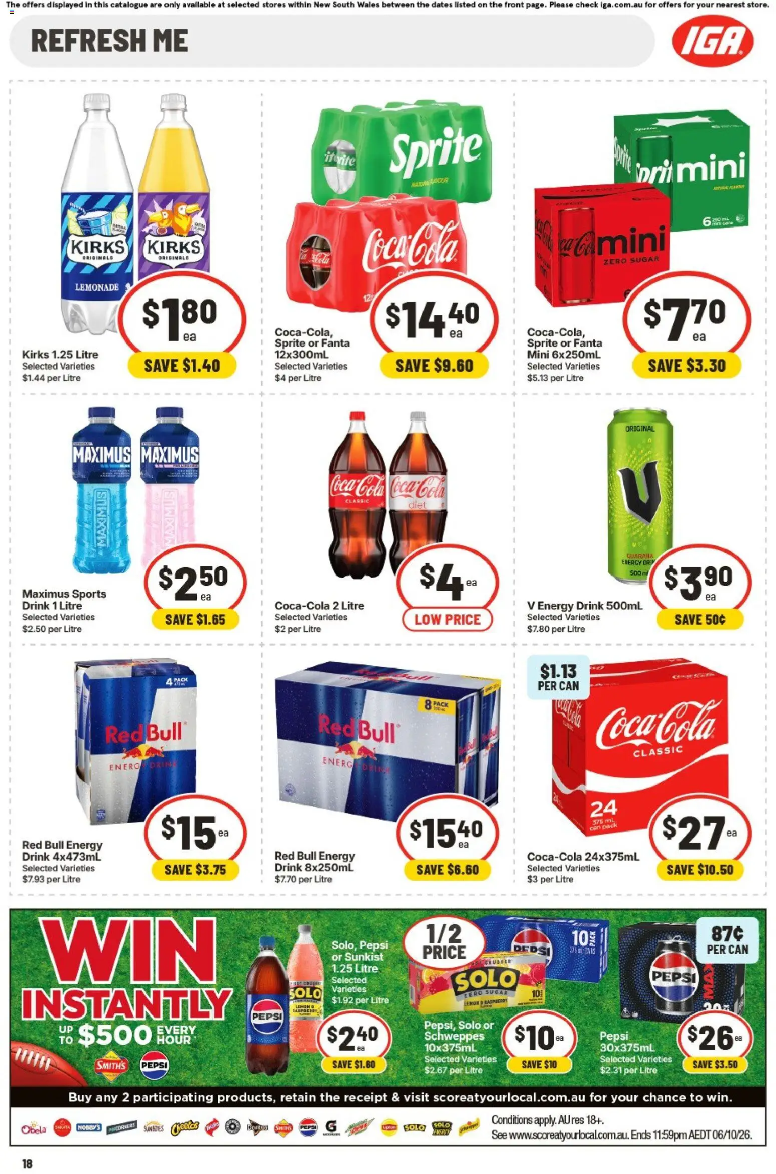IGA catalogue - valid from 02/09/2026 | Page: 17 | Products: Red Bull, Raspberry, Sprite, Fanta