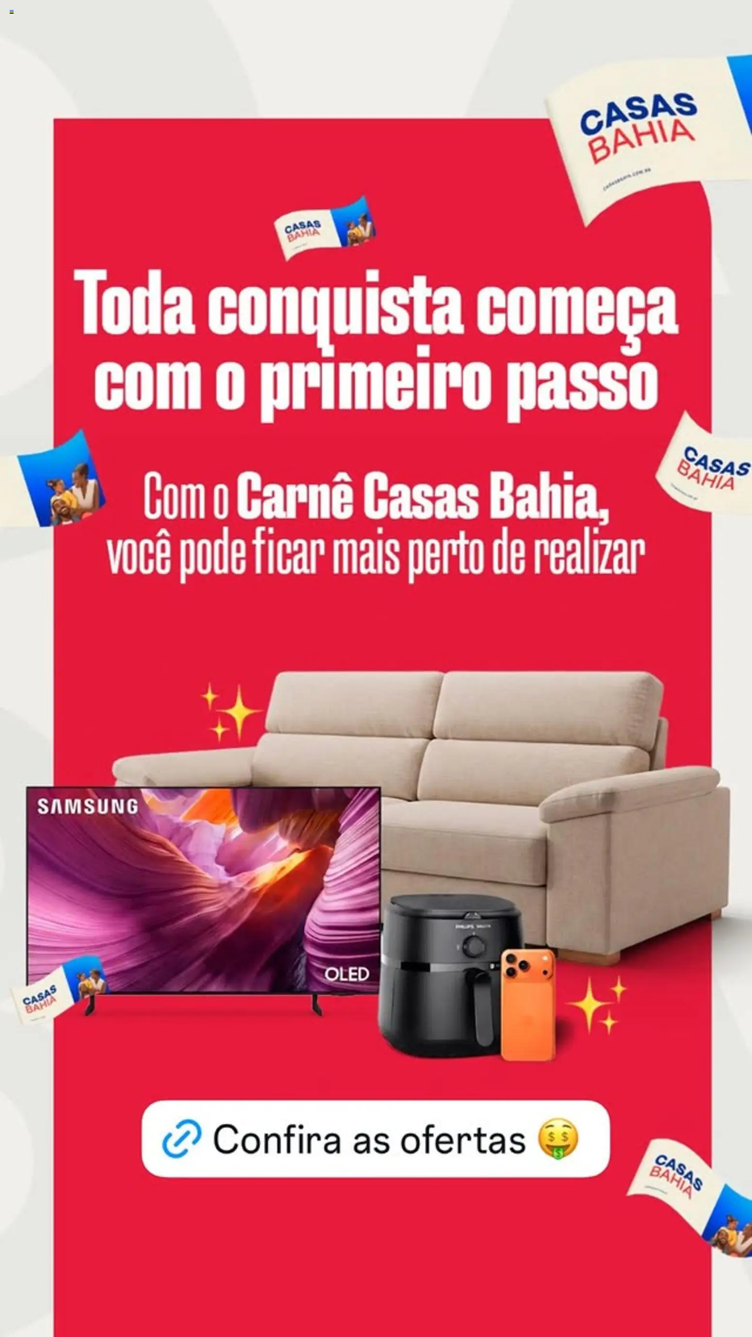Casas Bahia Folheto - válido de 24/07/2026 | Página: 8 | Produtos: Carne