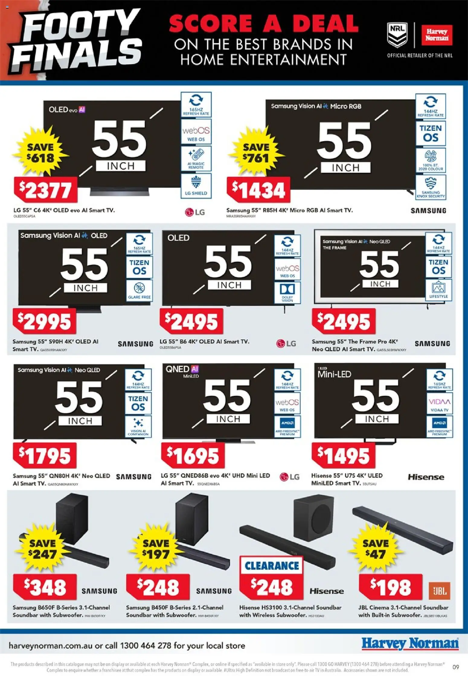 Harvey Norman catalogue - valid from 24/09/2026 | Page: 9 | Products: Soundbar, Accessories