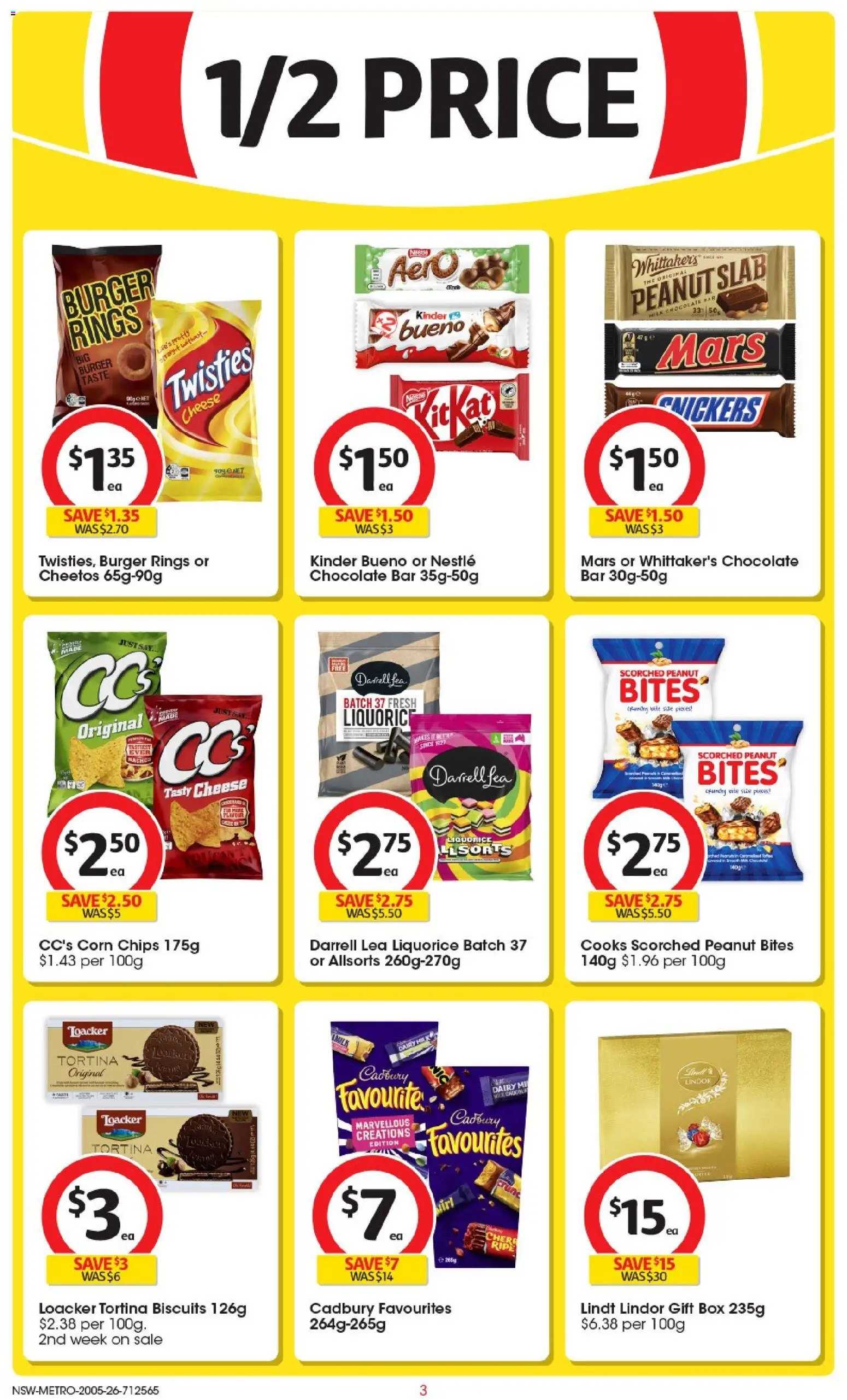 Coles catalogue - valid from 19.05.2026 | Page: 3 | Products: Milk, Cheese, Chocolate, Chips