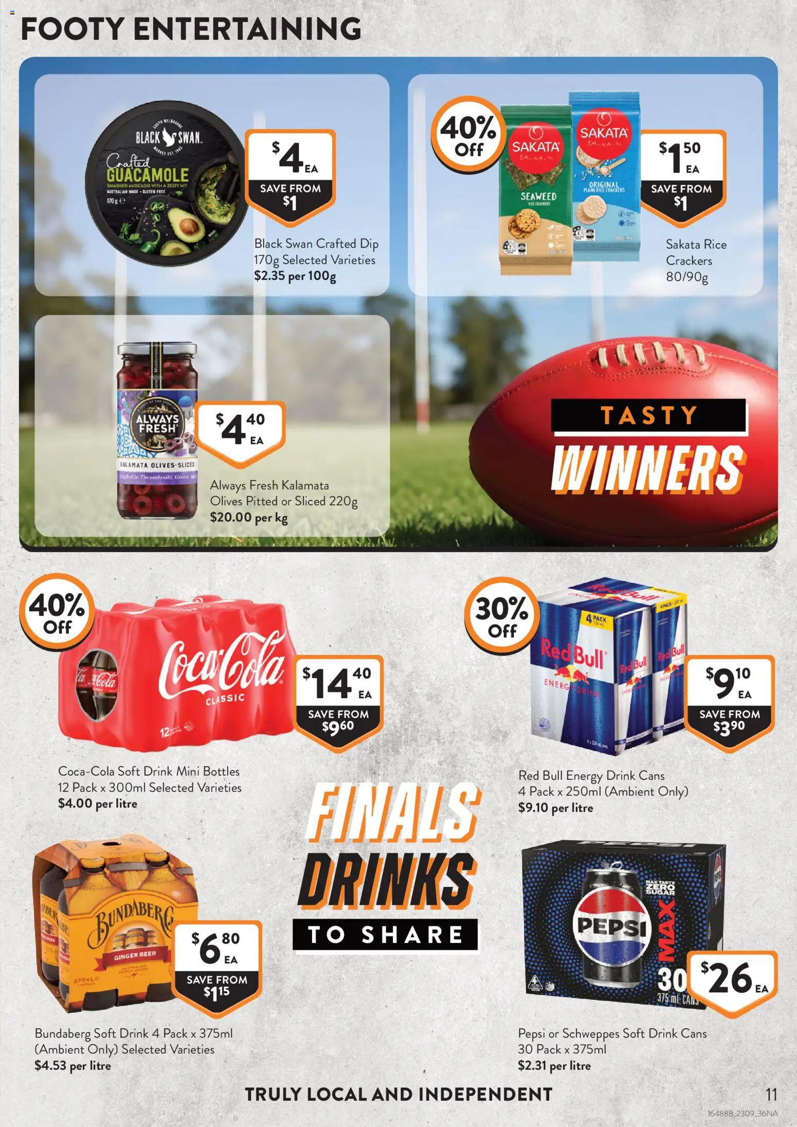 Foodworks catalogue - valid from 16/09/2026 | Page: 11 | Products: Guacamole, Ginger, Pepsi, Olives