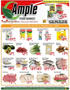 Preview of Ample Food Market weekly flyer / circulaire from shop Ample Food Market valid from Jun 26, 2026