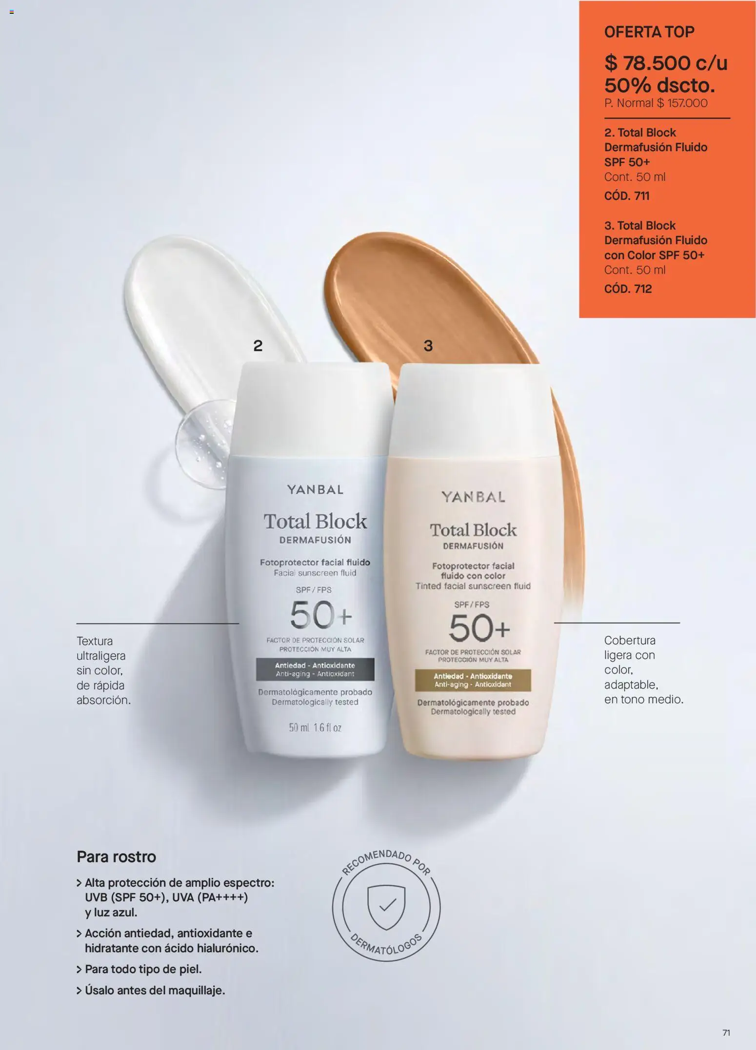Yanbal revista - valida desde el 18/07/2026 | Página: 71 | Productos: Top, Uva