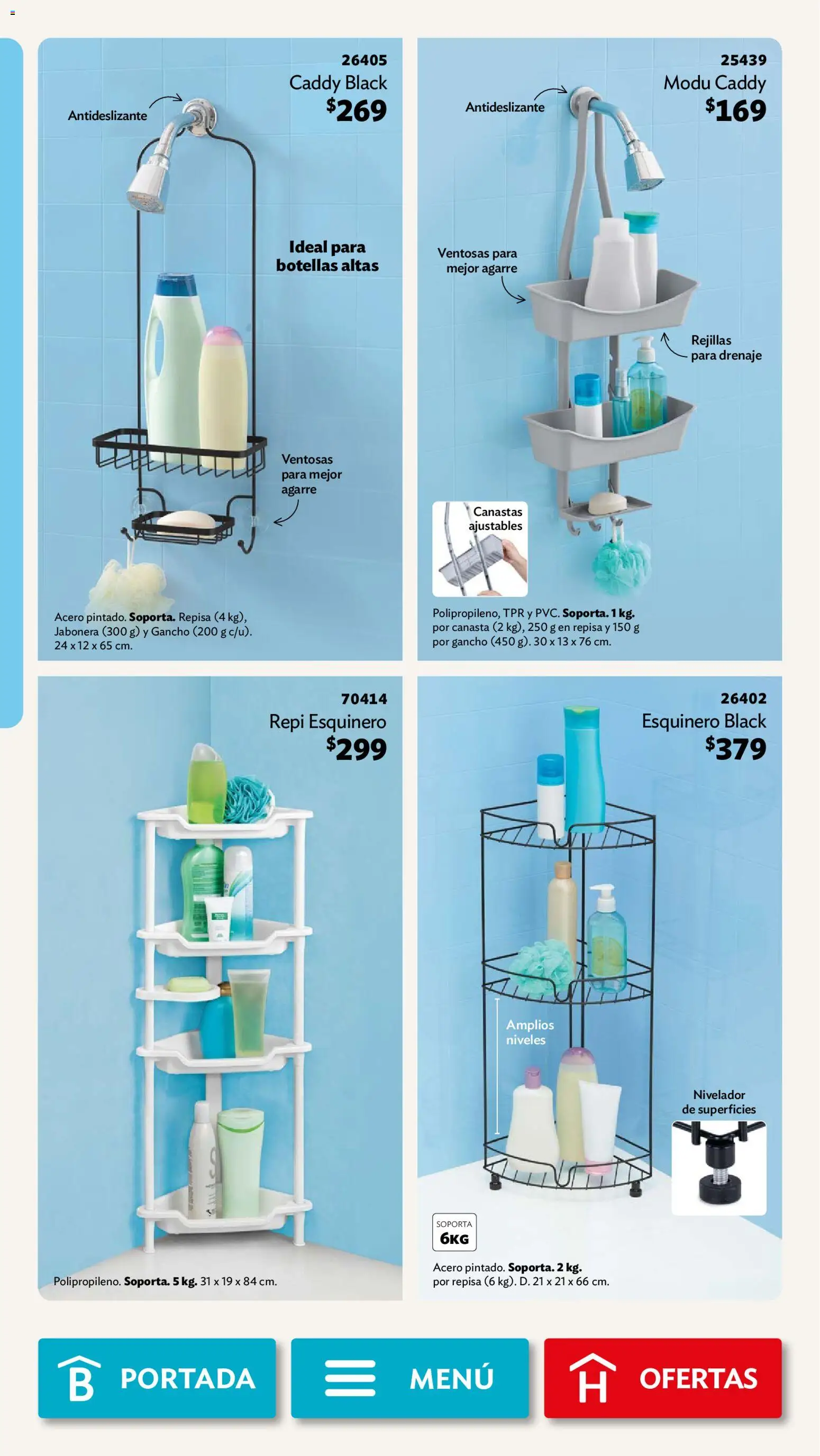 Nuevas ofertas de Betterware válidas en toda la República Mexicana desde el 03/08/2026. ¡Encuentra las mejores ofertas en Betterware campaña 8 2026! | Página: 92 | Productos: Repisa, Canasta, Jabonera