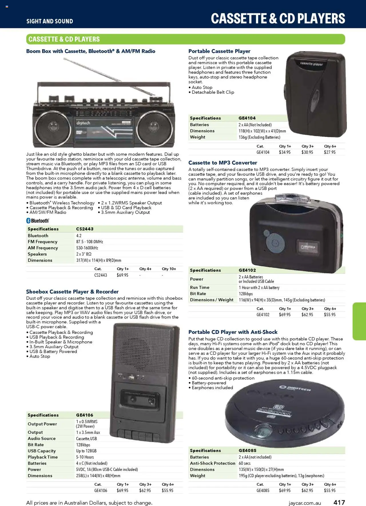 Jaycar catalogue - valid from 09.07.2025 | Page: 417 | Products: Box, Shoebox, Recorder, Converter