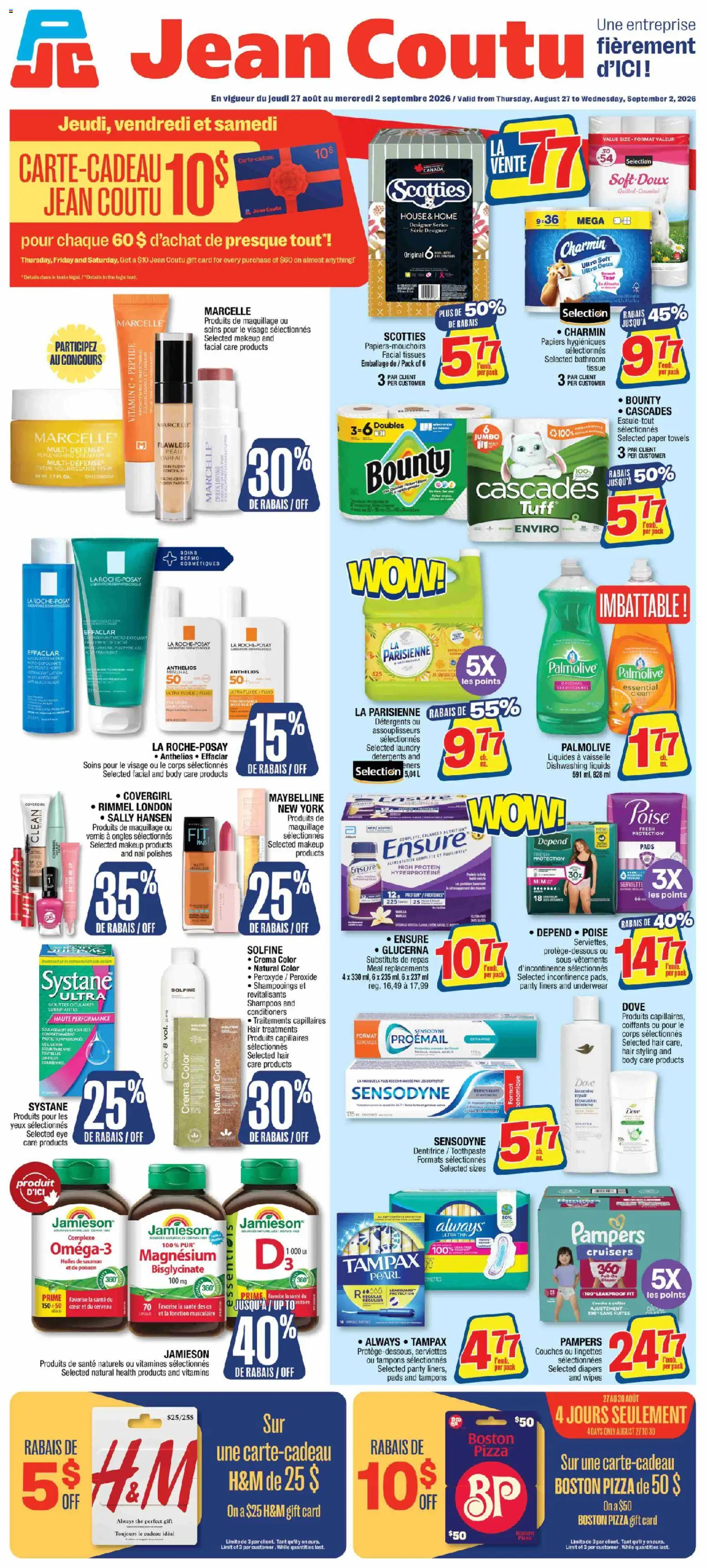Jean Coutu flyer valid from Aug 27, 2026 | Page: 1