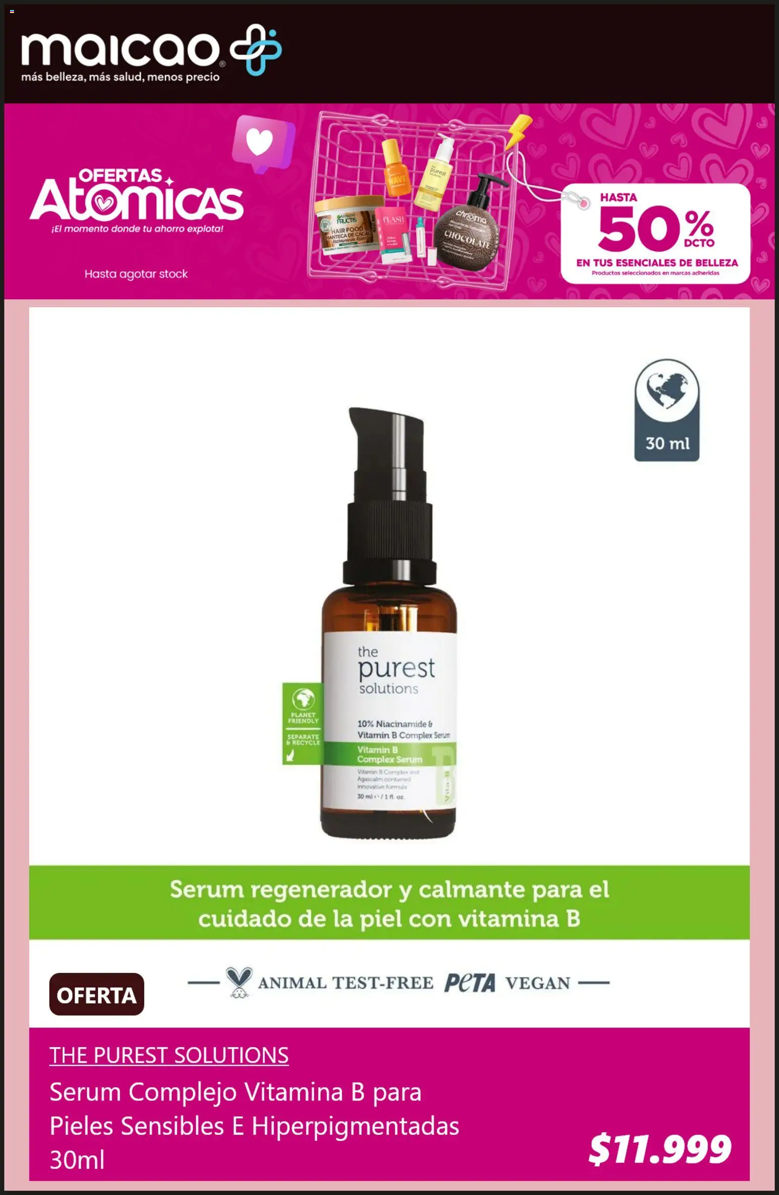 Maicao Ofertas │ válido desde el 05.08.2026 | Página: 3 | Productos: Cacao, Manteca, Manteca de cacao, Serum
