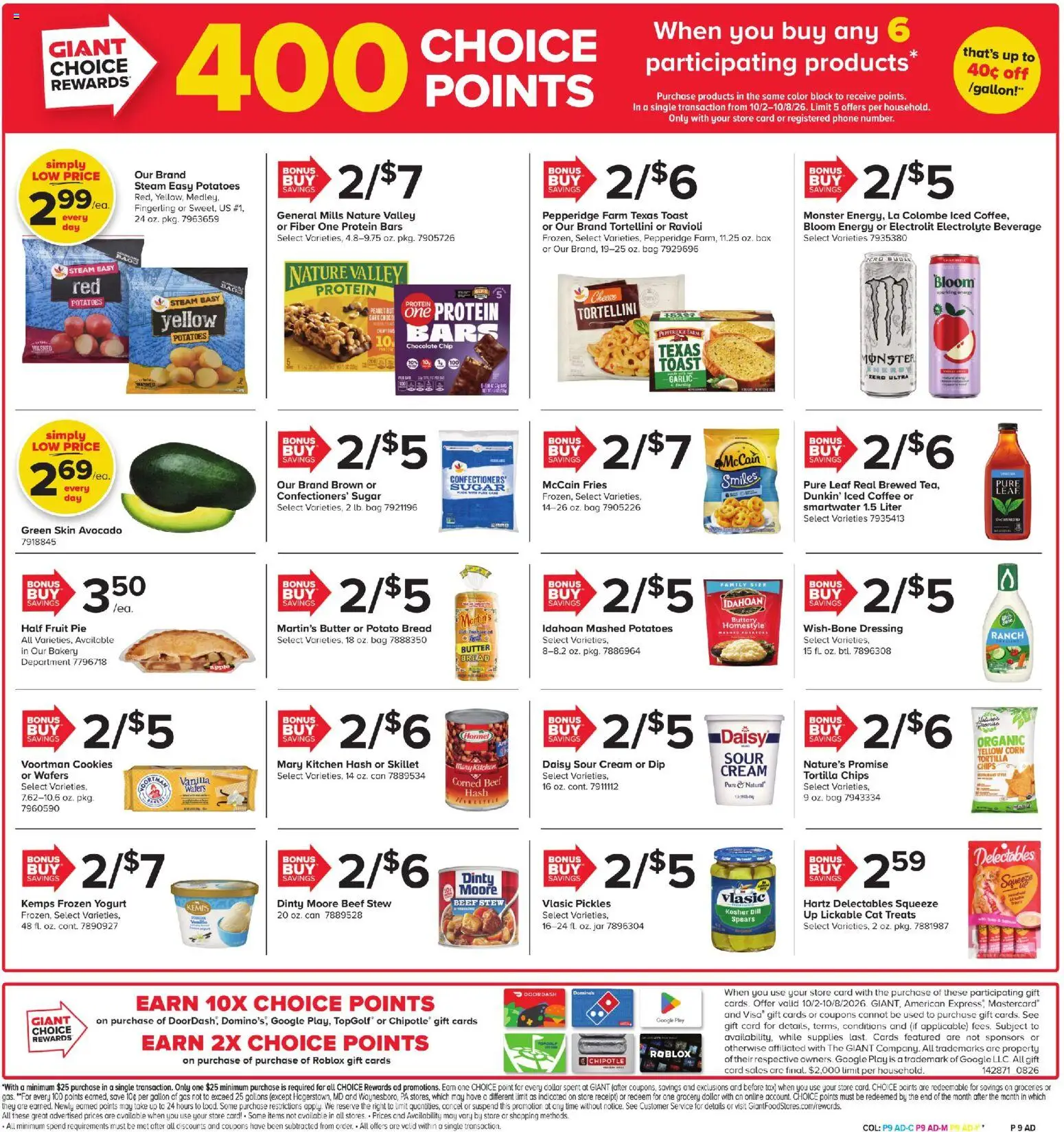 Giant Weekly Ad - valid from 10/02/2026 | Page: 7 | Products: Yogurt, Coffee, Pickles, Chocolate Chip