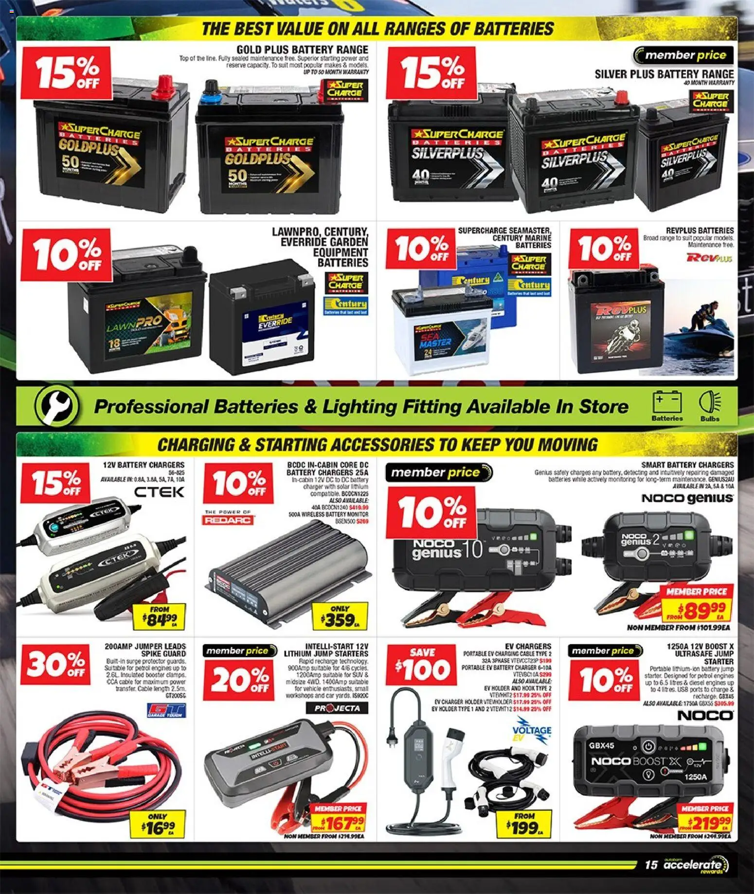 Autobarn catalogue - valid from 30/09/2026 | Page: 15 | Products: Battery, Suit, Monitor, Lighting