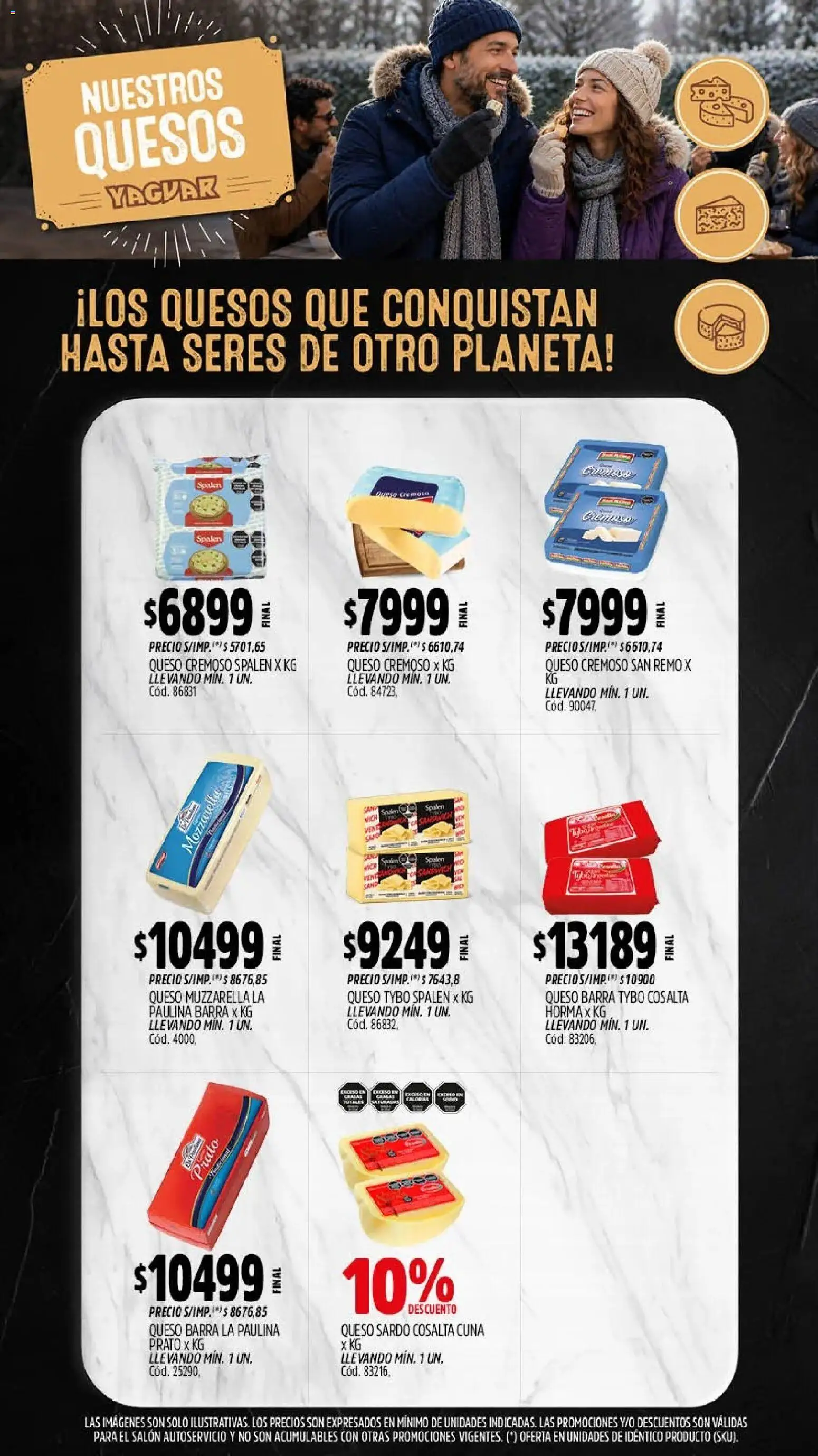 Yaguar - Oferta Semanal Salta │ válido desde el 20/07/2026 | Página: 7 | Productos: Cuna, Muzzarella, Queso