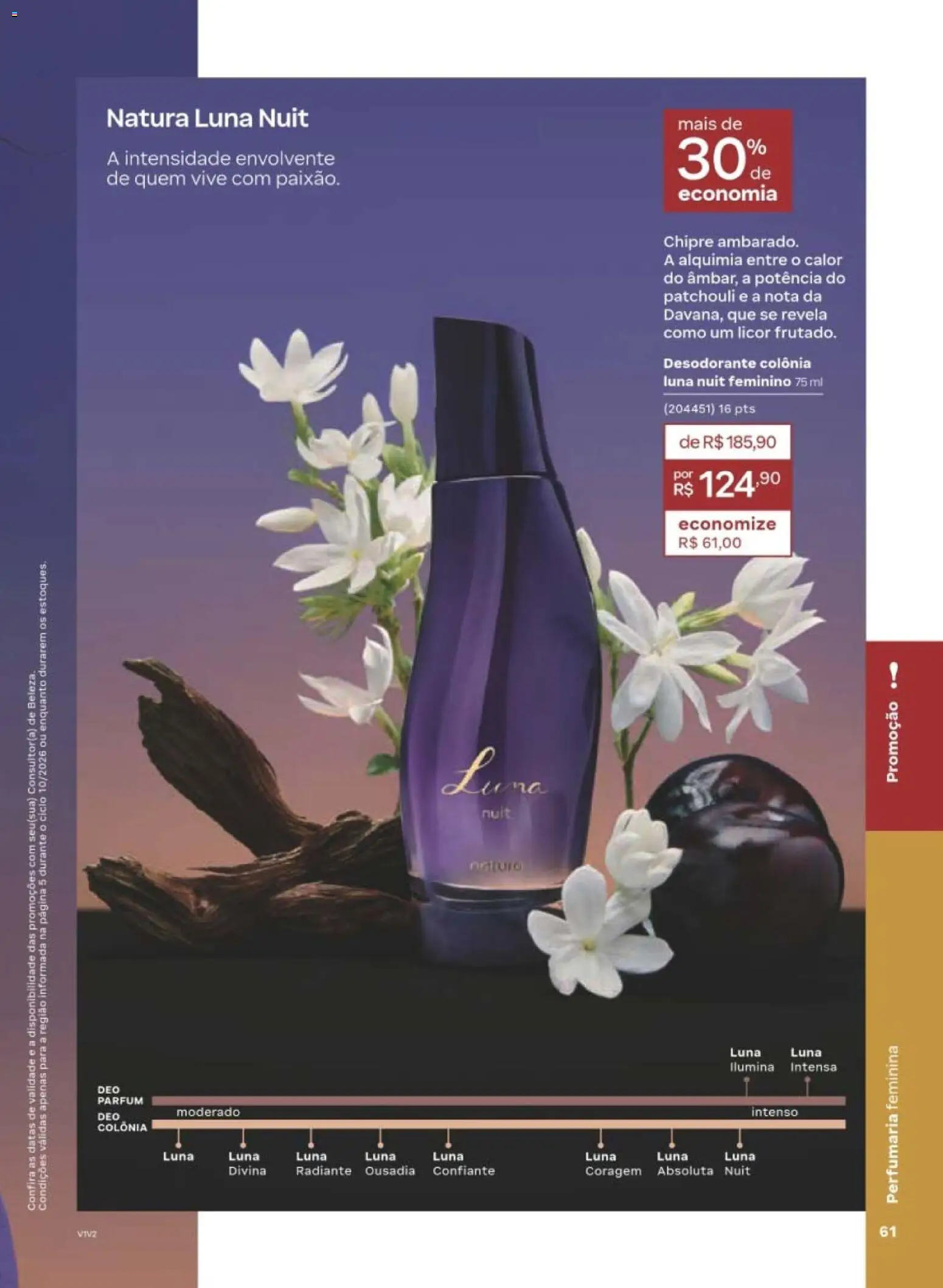 Natura Folheto - válido de 22/06/2026 | Página: 61 | Produtos: Desodorante, Licor