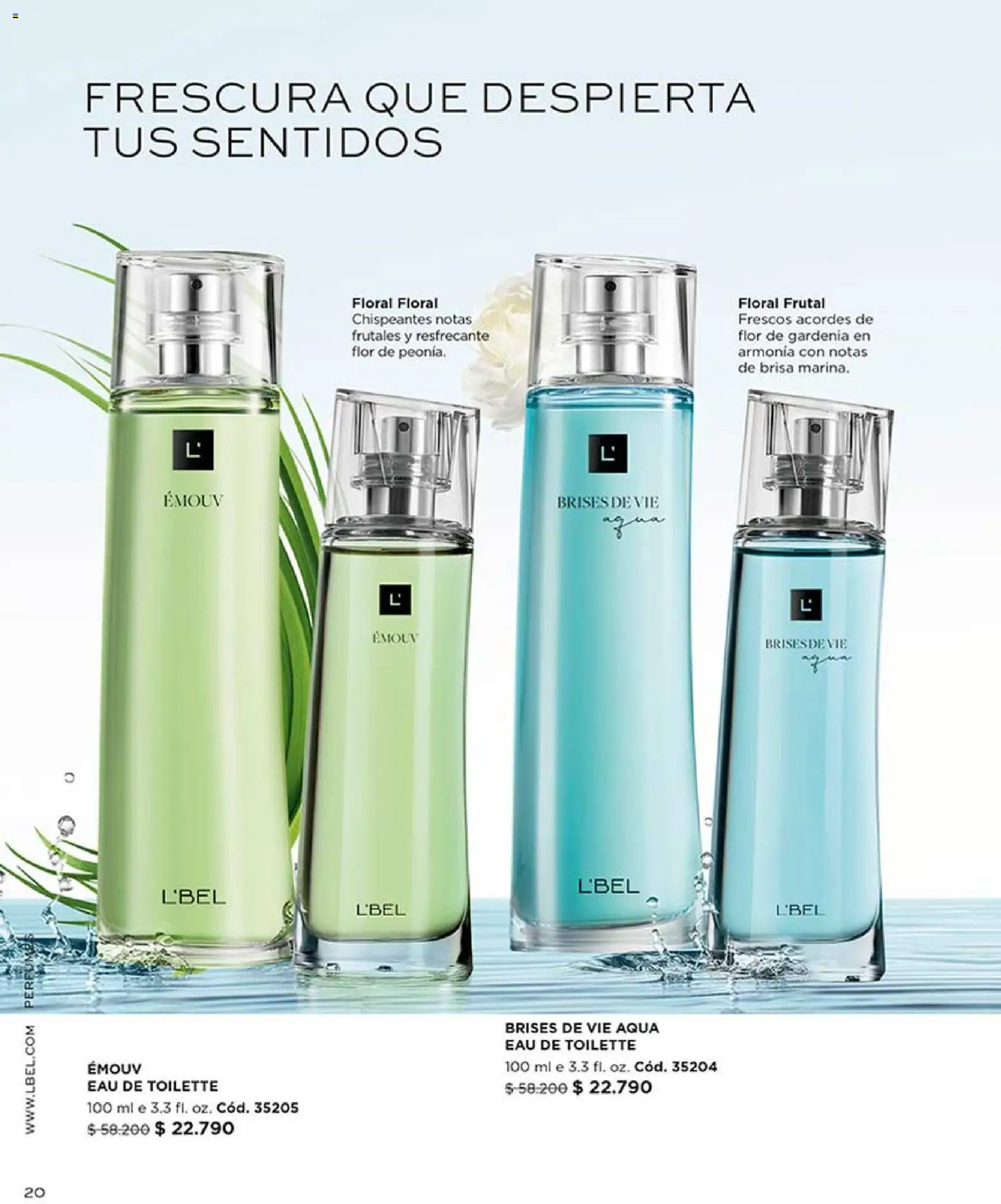 Catálogo L'Bel Campaña 11 │ válido desde el 15.06.2026 | Página: 20 | Productos: Agua, Eau de toilette