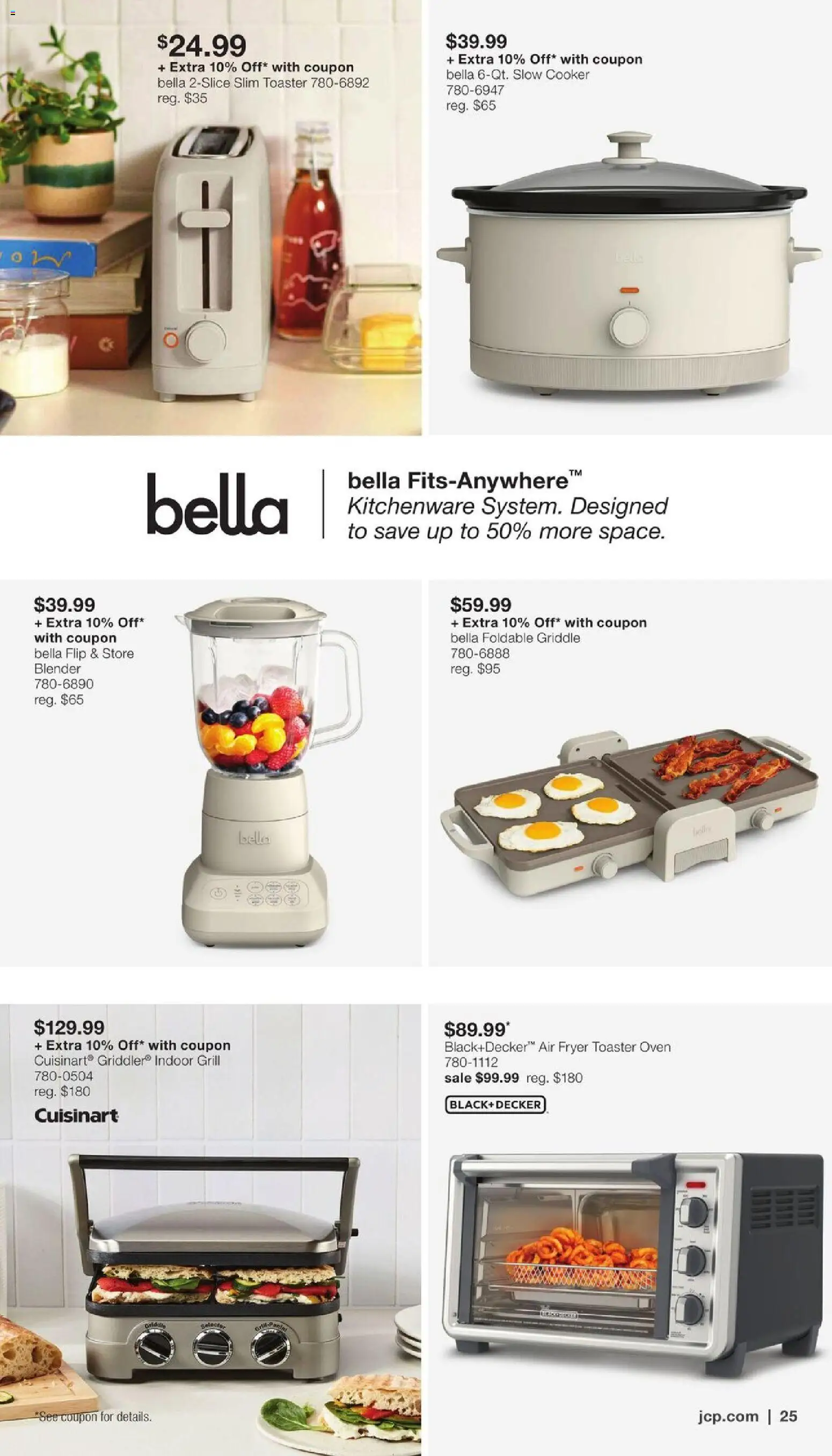 JCPenney Semi-Annual Home Sale - valid from 07/13/2026 | Page: 24 | Products: Toaster, Fryer, Blender, Oven