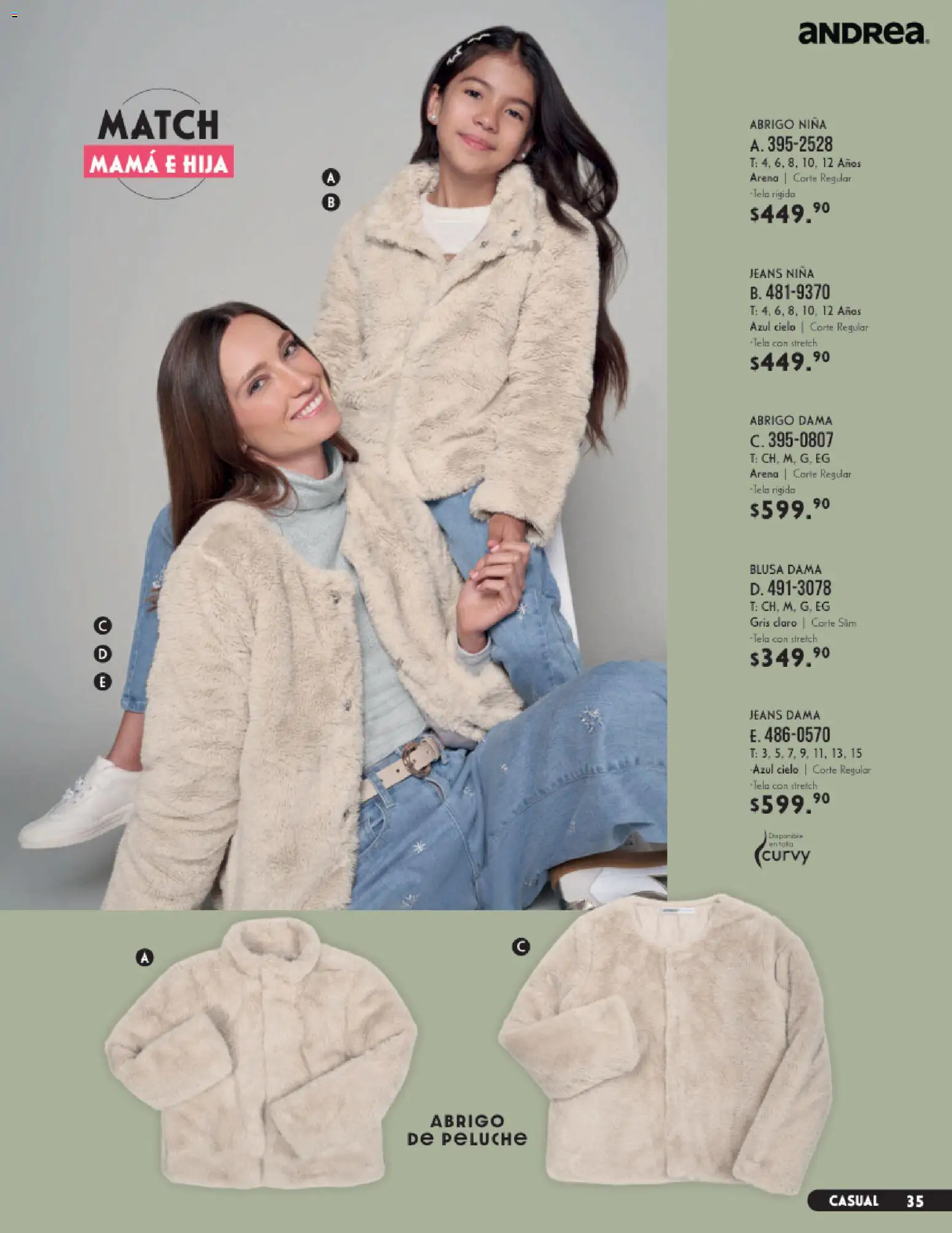Nuevas ofertas de Andrea válidas en toda la República Mexicana desde el 23/08/2026. ¡Encuentra las mejores ofertas en Andrea catálogo Vestir! | Página: 35 | Productos: Blusa, Abrigo