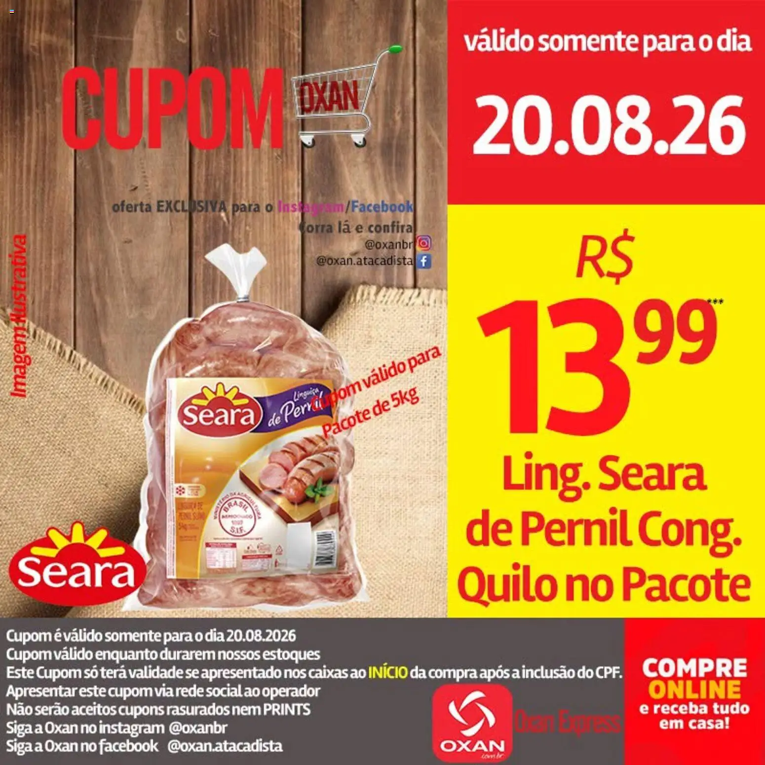 Oxan Atacadista Folheto - válido de 20/08/2026 | Página: 9 | Produtos: Pernil