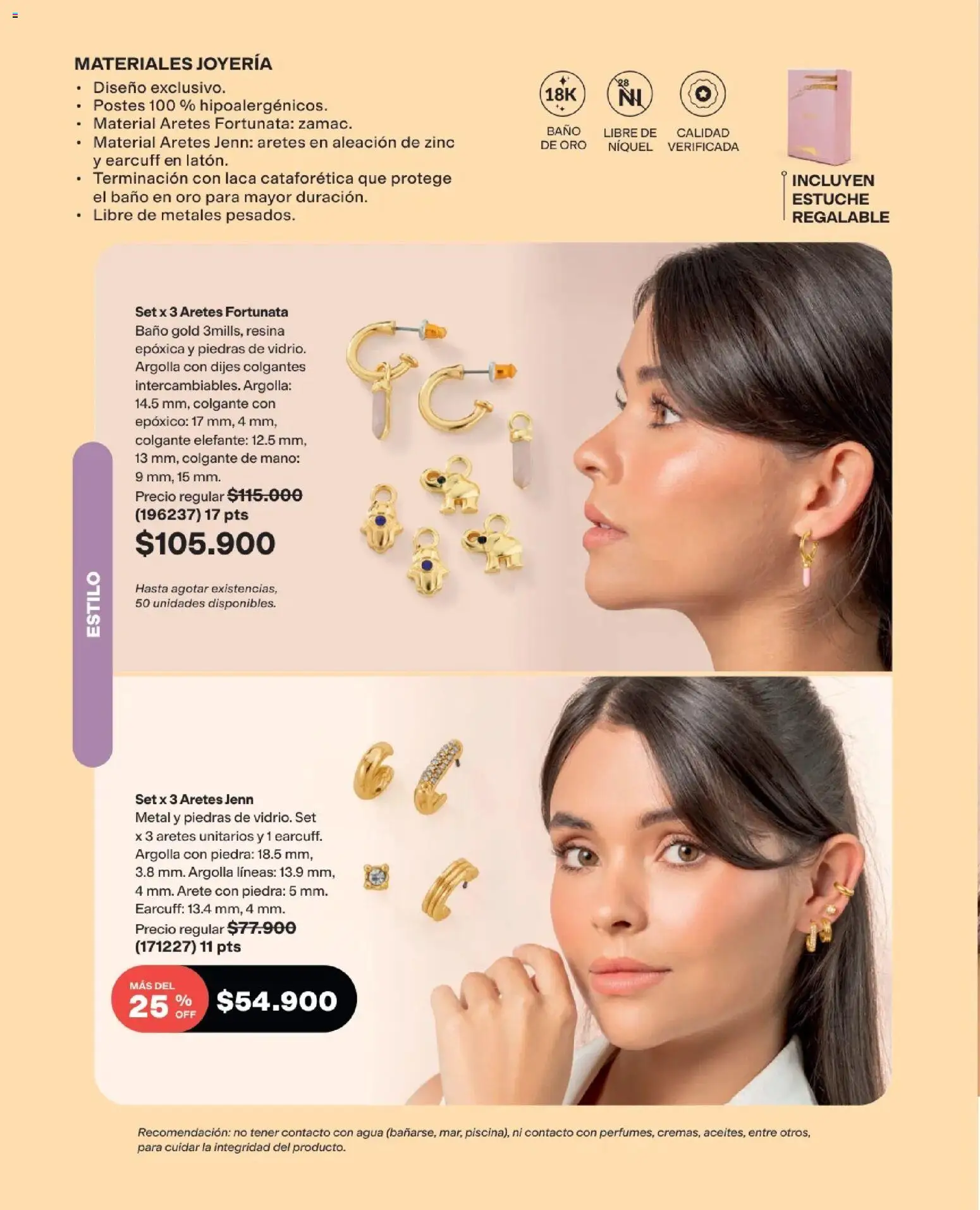 Avon revista - valida desde el 01.08.2026 | Página: 108 | Productos: Agua, Estuche, Aretes, Baño