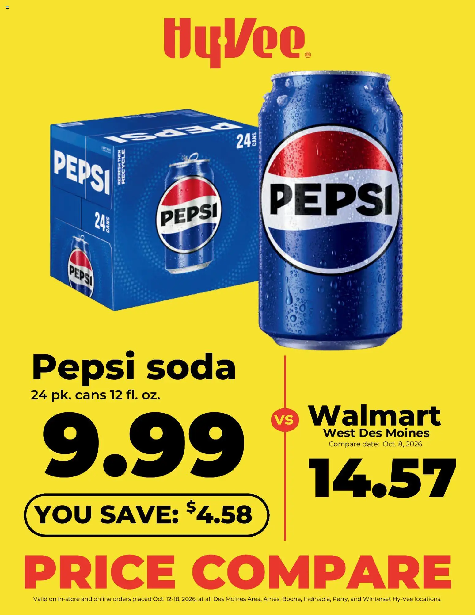 HyVee Pepsi Sale - valid from 10/12/2026 | Page: 1