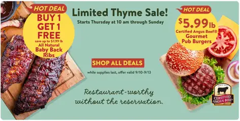 Preview of Fresh Thyme weekly ads valid from 09/09/2026