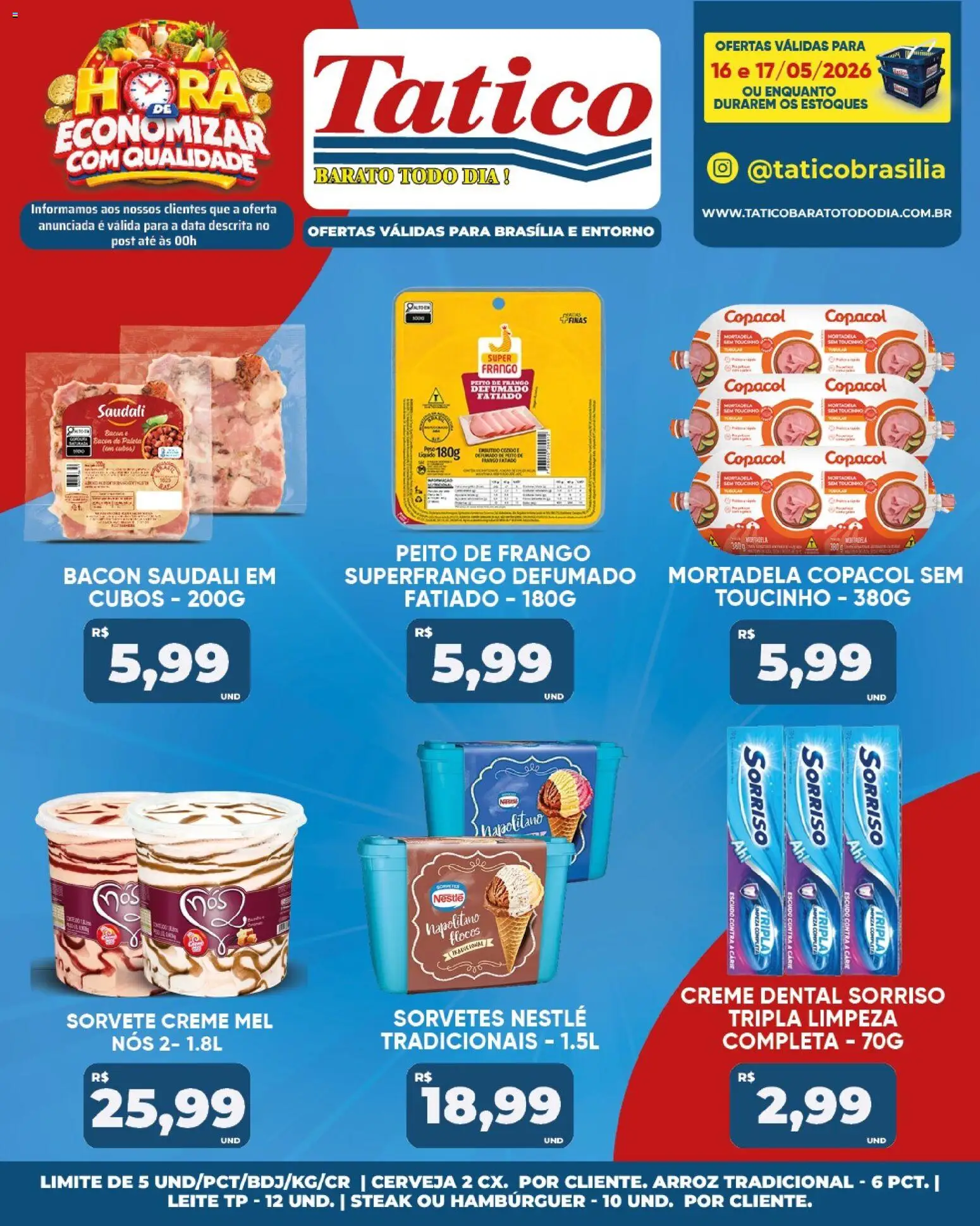 Tatico Folheto - válido de 16.05.2026 | Página: 21 | Produtos: Arroz, Carne, Mel, Hambúrguer