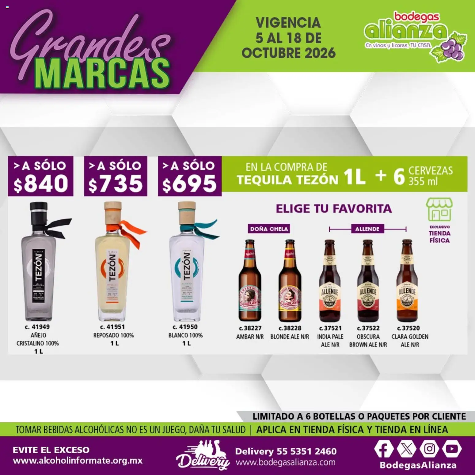 Nuevas ofertas de Bodegas Alianza válidas en toda la República Mexicana desde el 05/10/2026. ¡Encuentra las mejores ofertas en Bodegas Alianza catálogo Grandes Marcas! | Página: 11