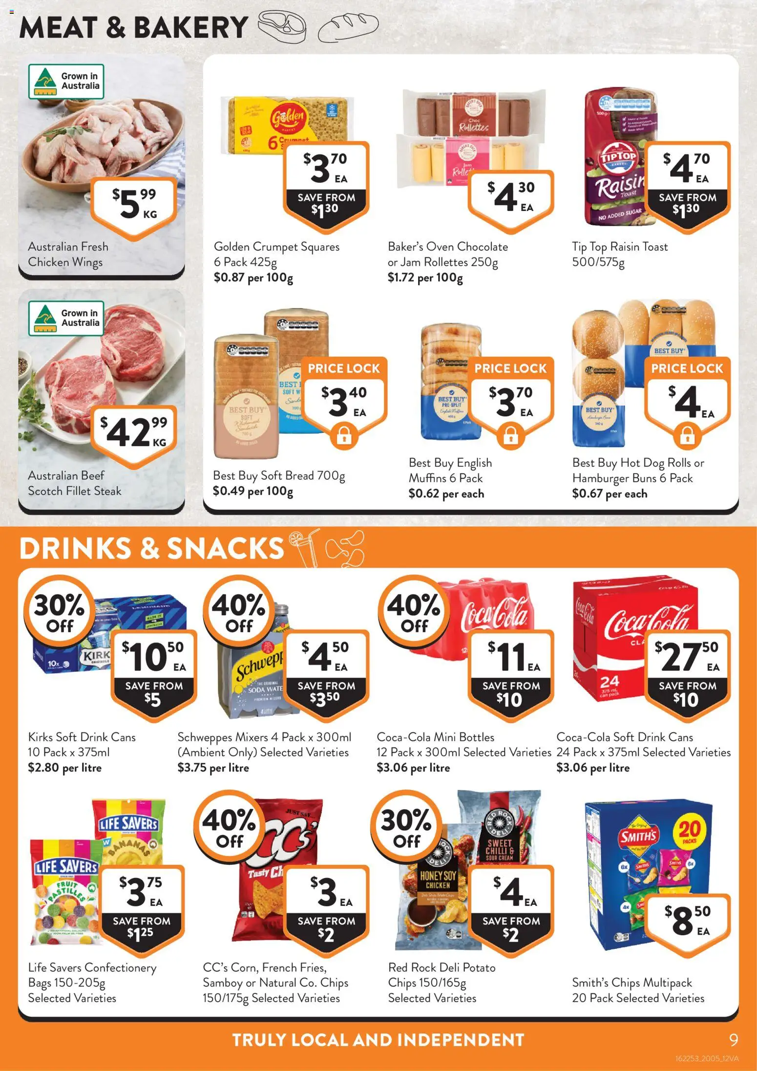 Foodworks catalogue - valid from 20.05.2026 | Page: 9 | Products: Muffins, Beef, Cream, Sugar