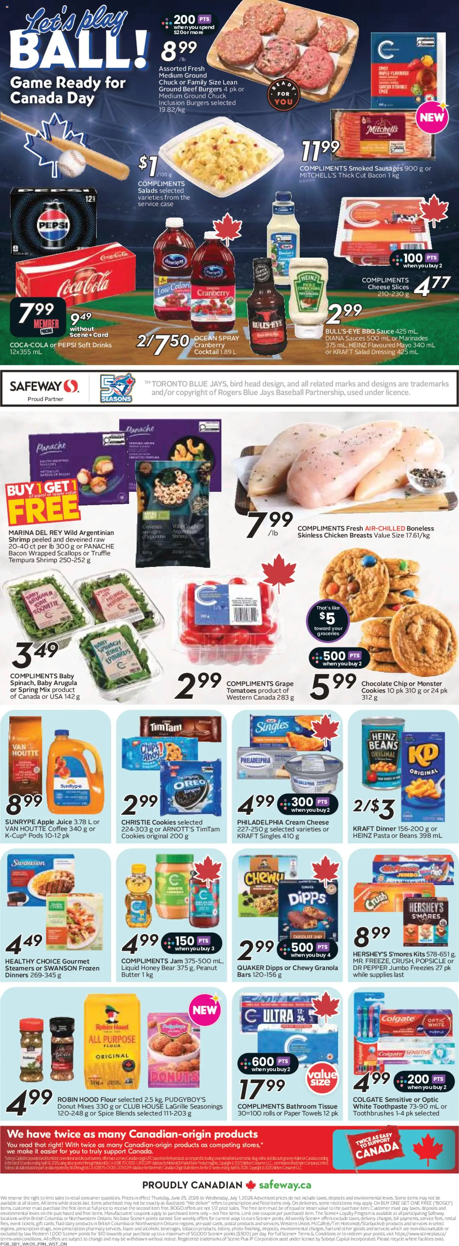Safeway flyer valid from Jun 25, 2026 | Page: 4