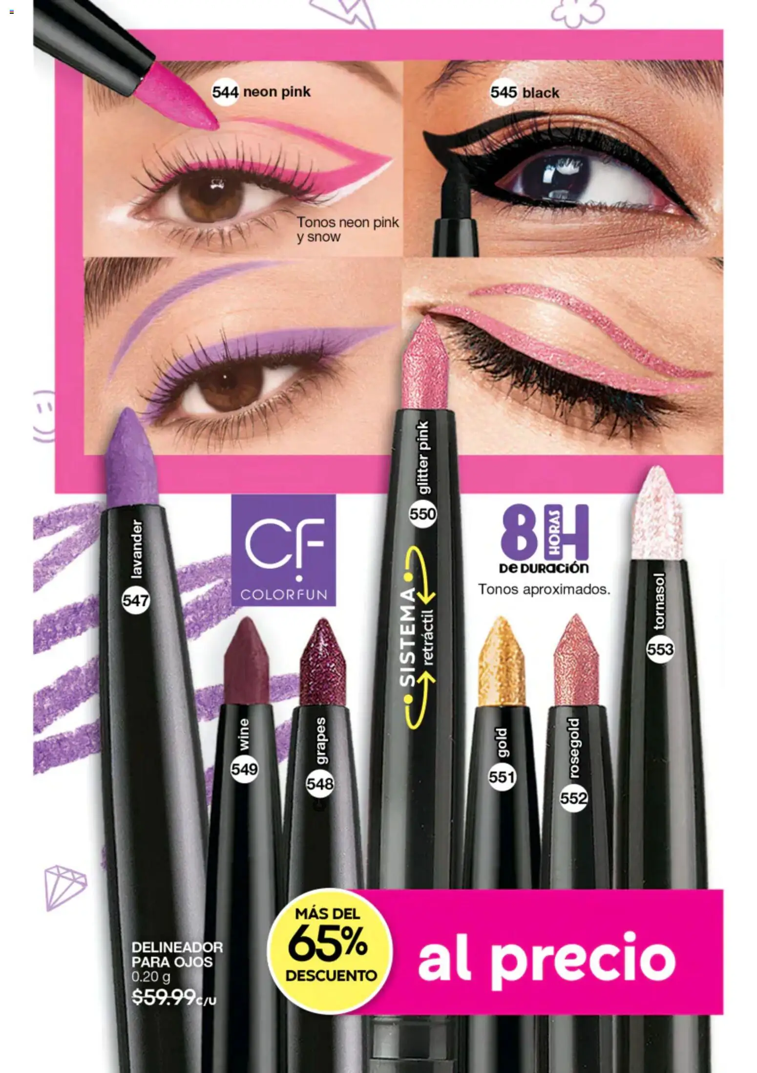 Nuevas ofertas de Fuller válidas en toda la República Mexicana desde el 22/07/2026. ¡Encuentra las mejores ofertas en Fuller campaña 8 2026! | Página: 124 | Productos: Glitter, Delineador