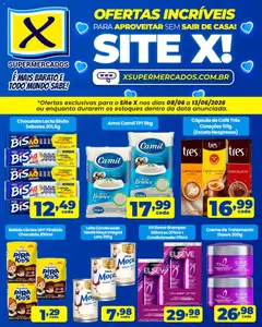 X Supermercados ofertas incríveis - Pré-Visualização do folheto da loja X Supermercados, válido de 08.06.2026